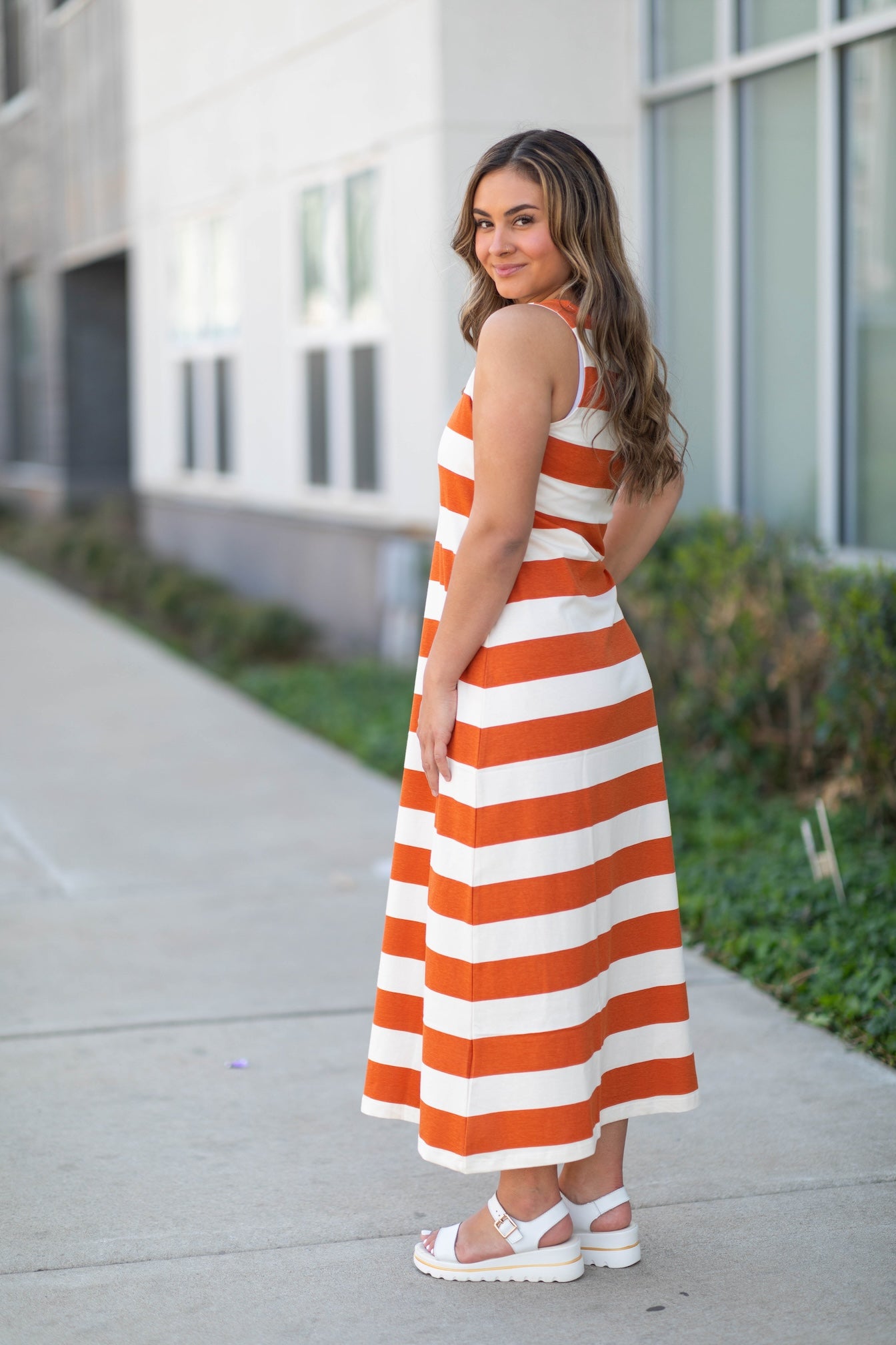 Stripes Maxi Dress