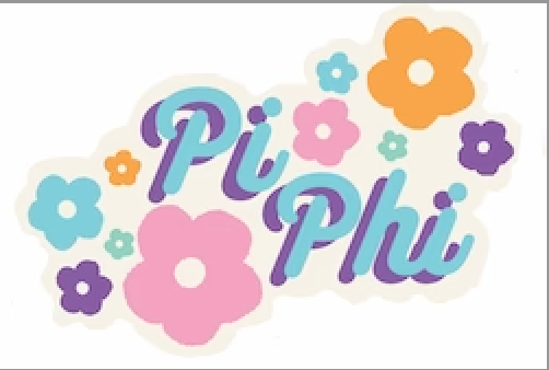 Pi Beta Phi Flower Child Magnet