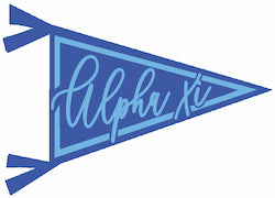 Alpha Xi Delta Spirit Pennant Magnet