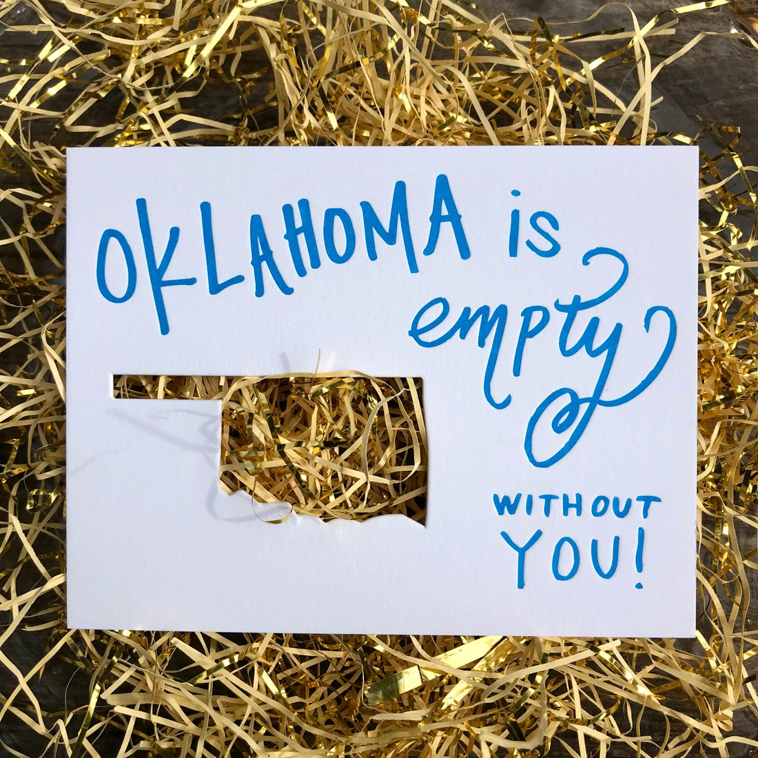 Oklahoma Is Empty Greeting Card