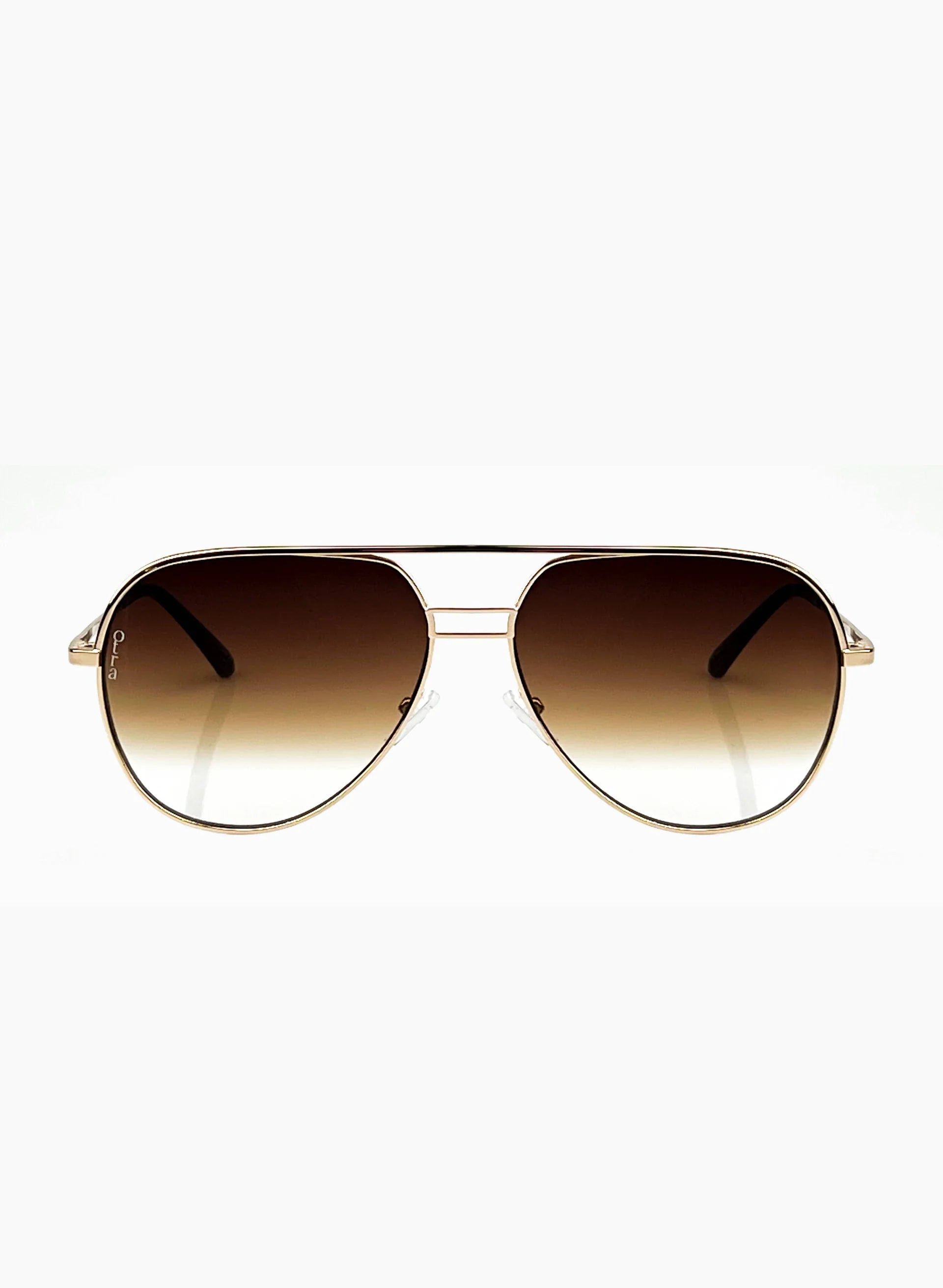 Transit Sunglasses Gold Brown Fade