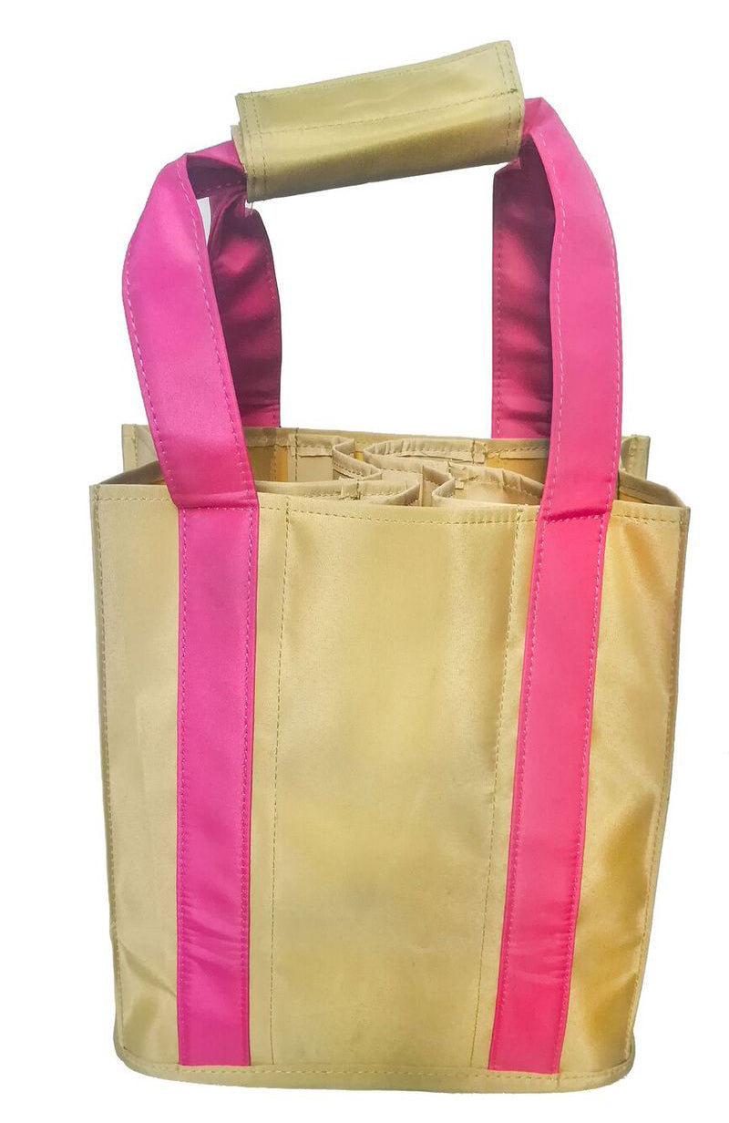 Party-To-Go Tote  Pink/Tan