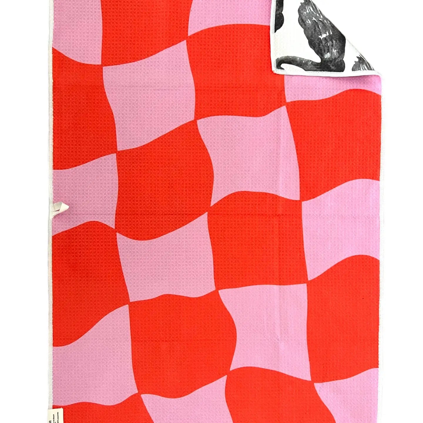 Cob and Pen: Reversible White/Pink/Red  Hand Towel