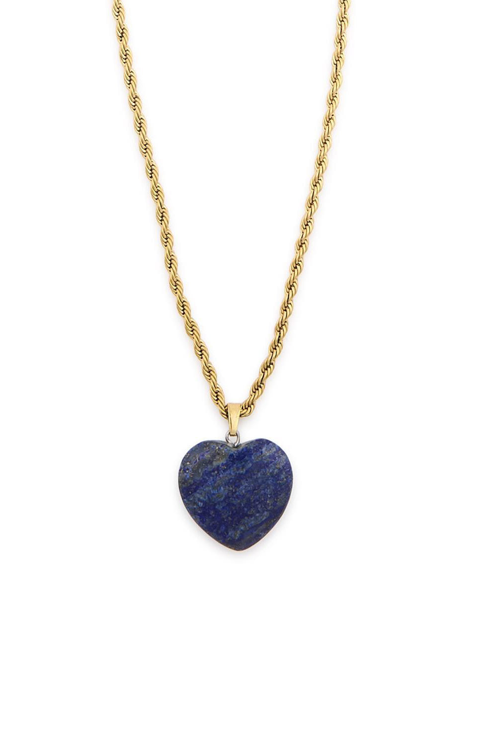 Stone Heart Pendant Necklace