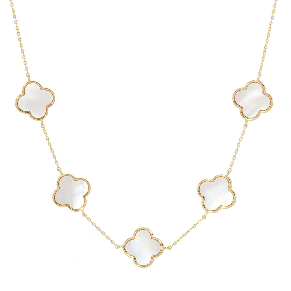 Linked Quatrefoil Necklace