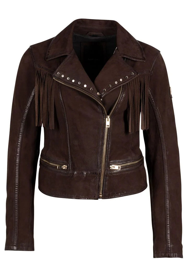 Fanny Fringe Leather Jacket