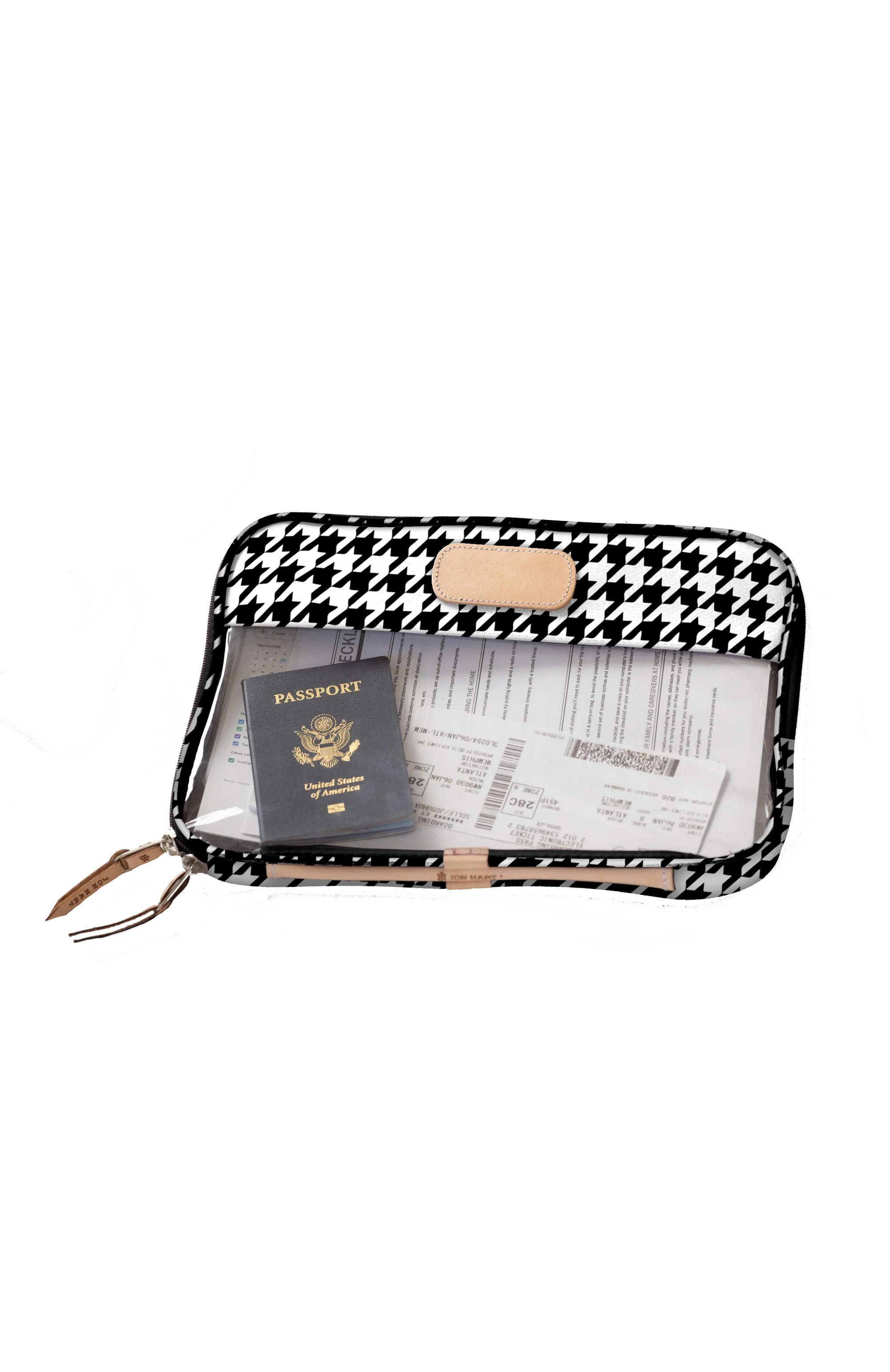 Clear Folio - Houndstooth