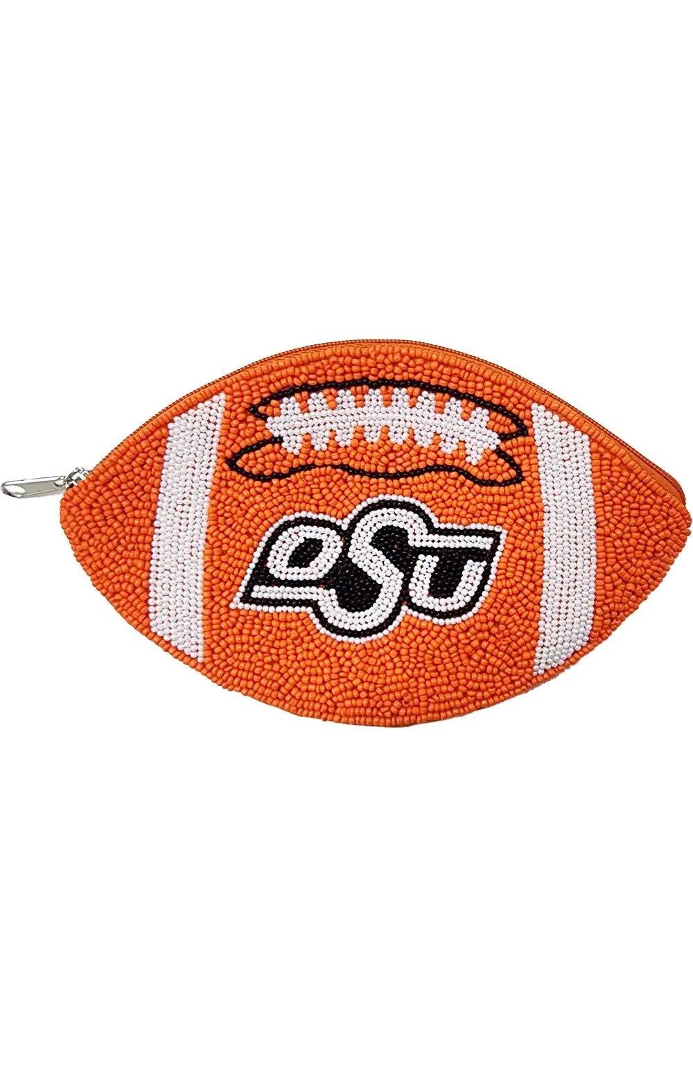 OSU Beaded Football Pouch