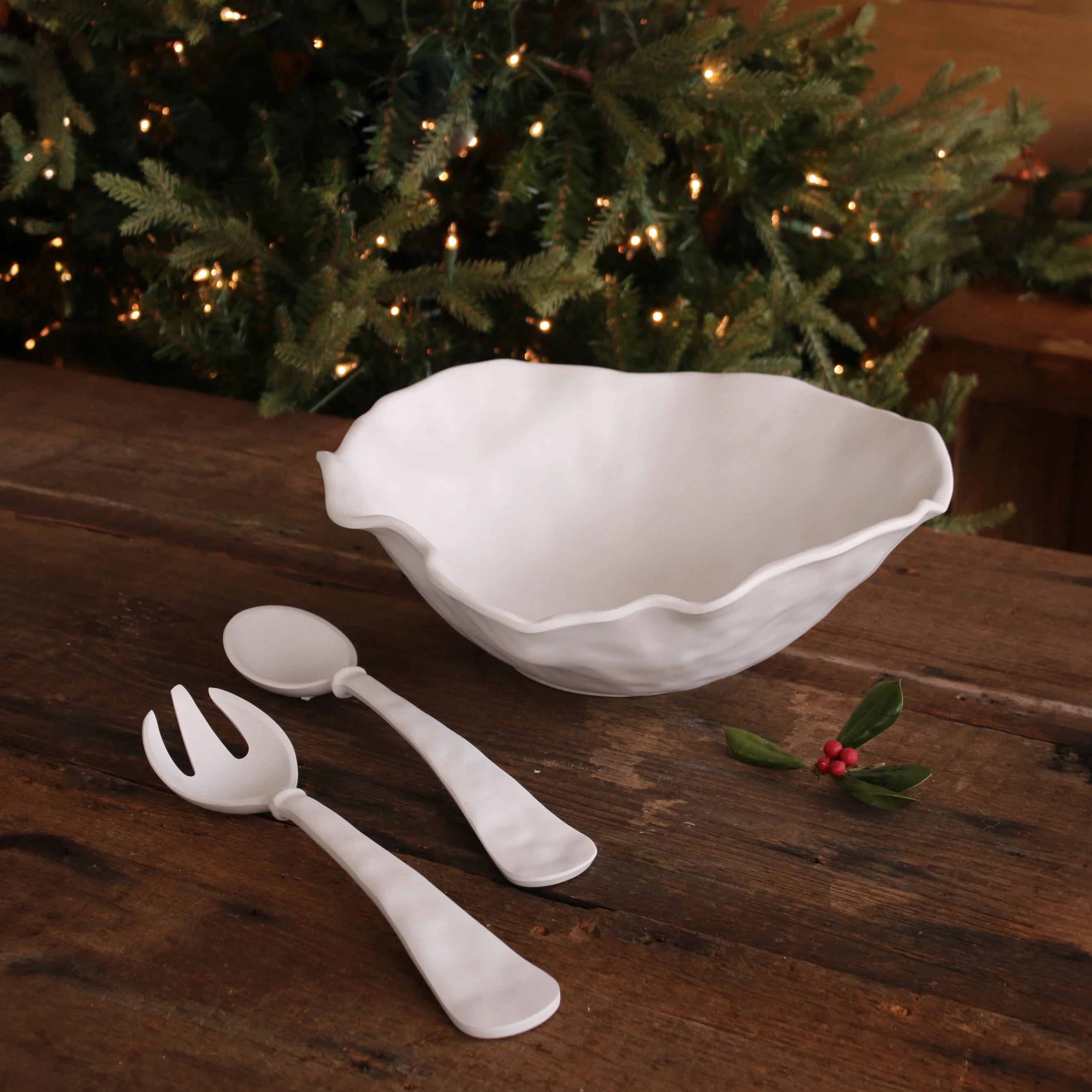 VIDA Nube Lg Round Bowl (White)