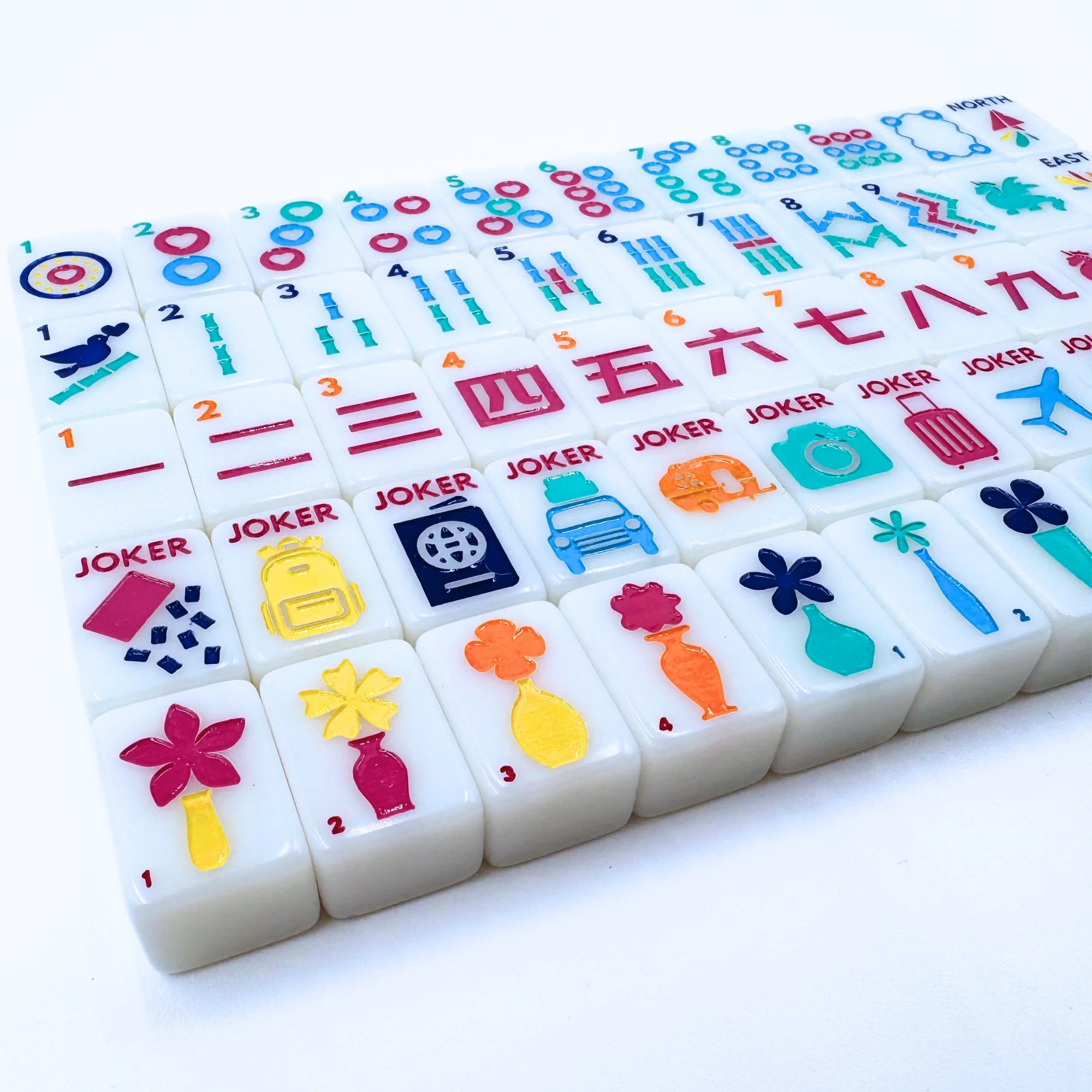 Mini Anywhere Series- Tiny Travel Mahjong Set W/ Mat