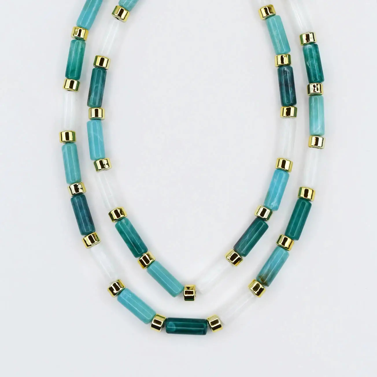 Aqua Candy Bar Chic Necklace