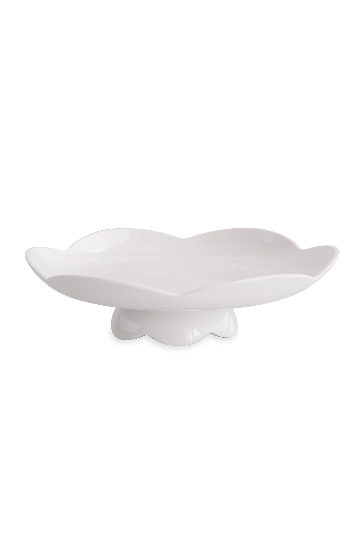 VIDA Amelia Pedestal Cake Plate (White)