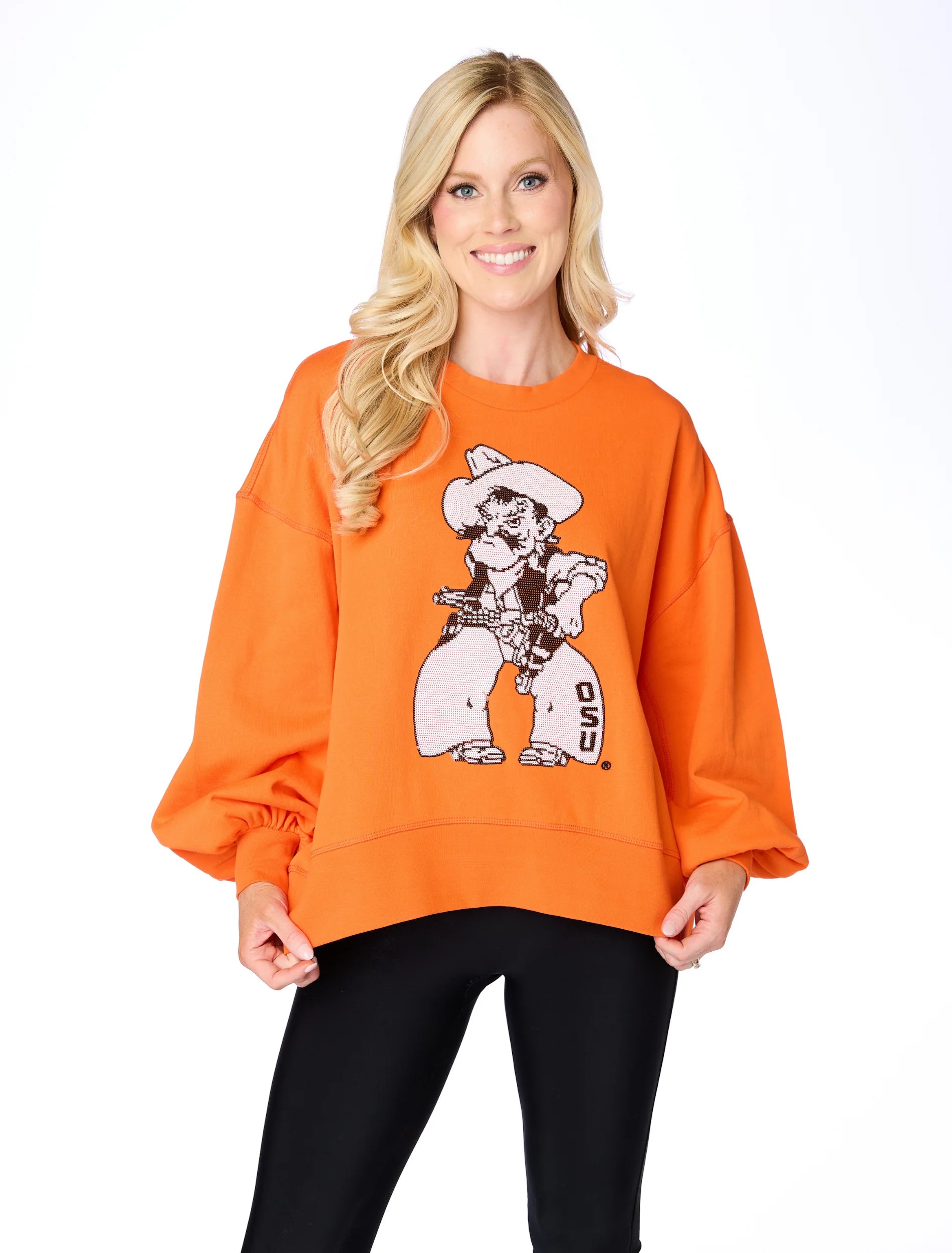 The Sequin Pistol Pete Balloon Pullover