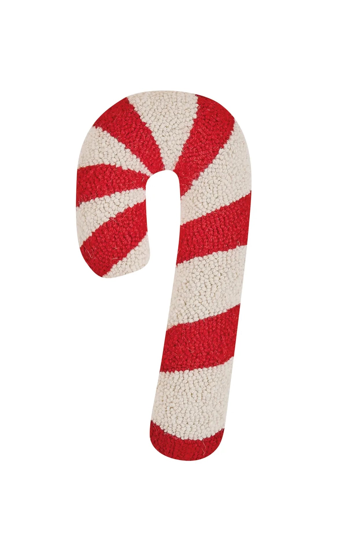 Shaped Candy Cane Hook Pillow 9x16