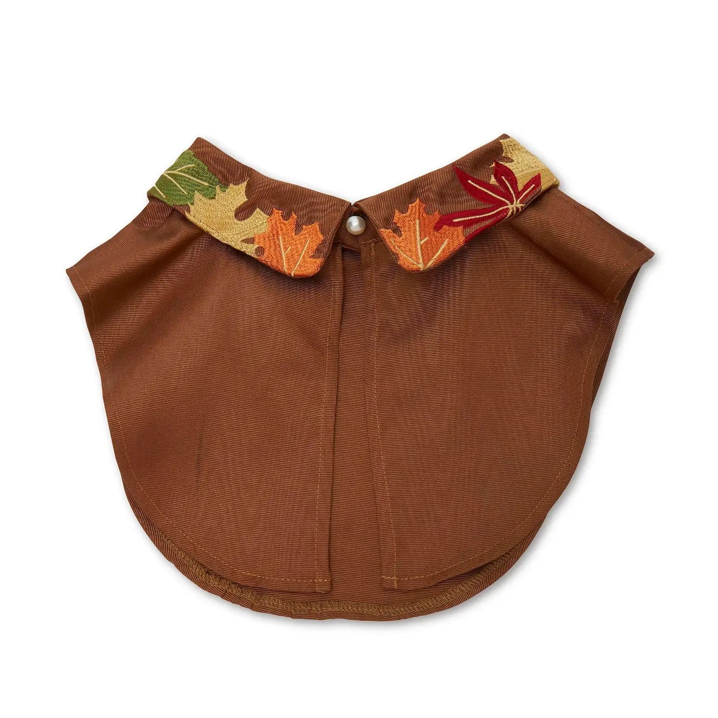 Fall Foliage Falling Leaves Embroidered Collar