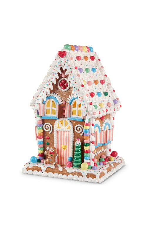 14" Lighted Gingerbread House