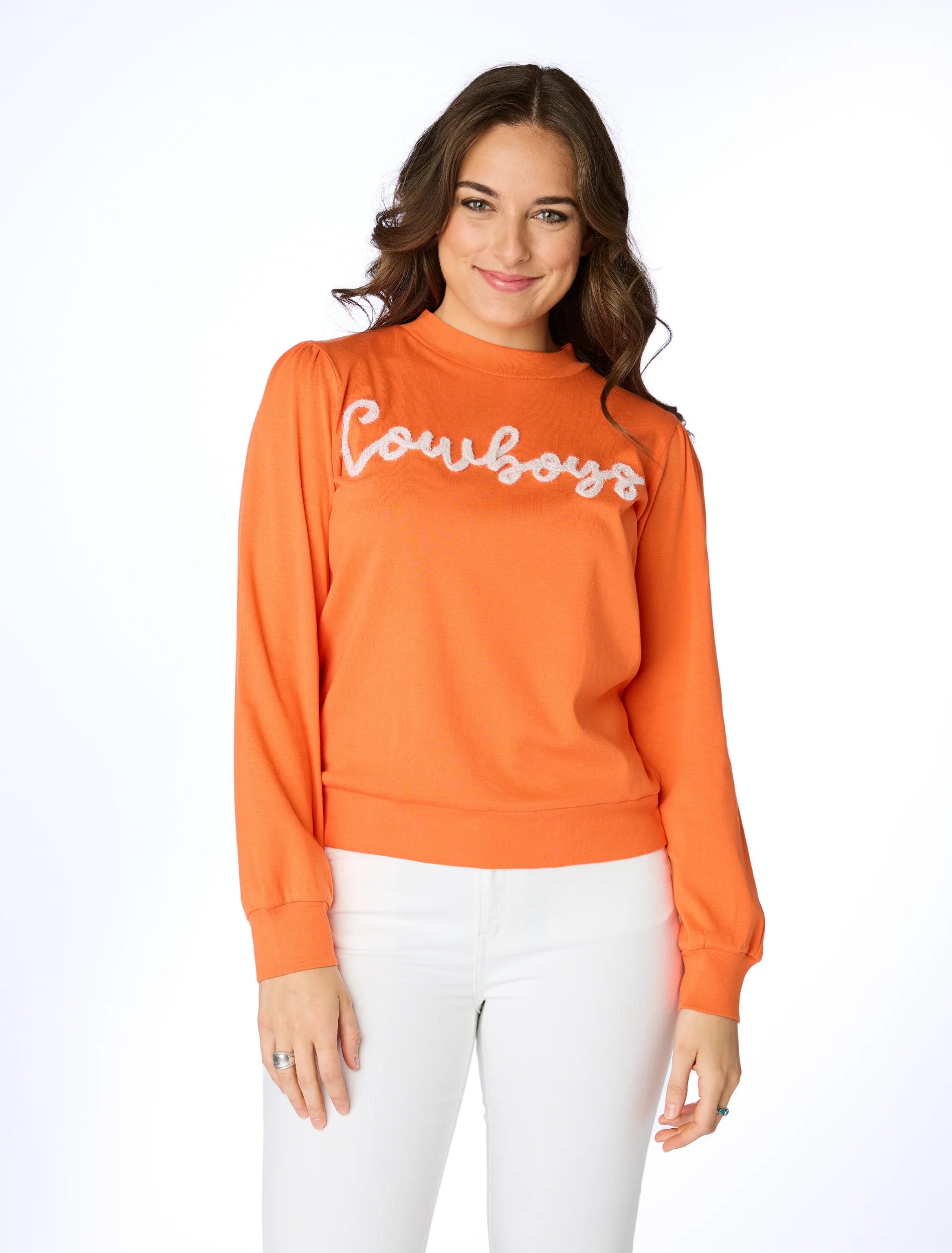 The Glitter Script OK State Long Sleeve Sweater