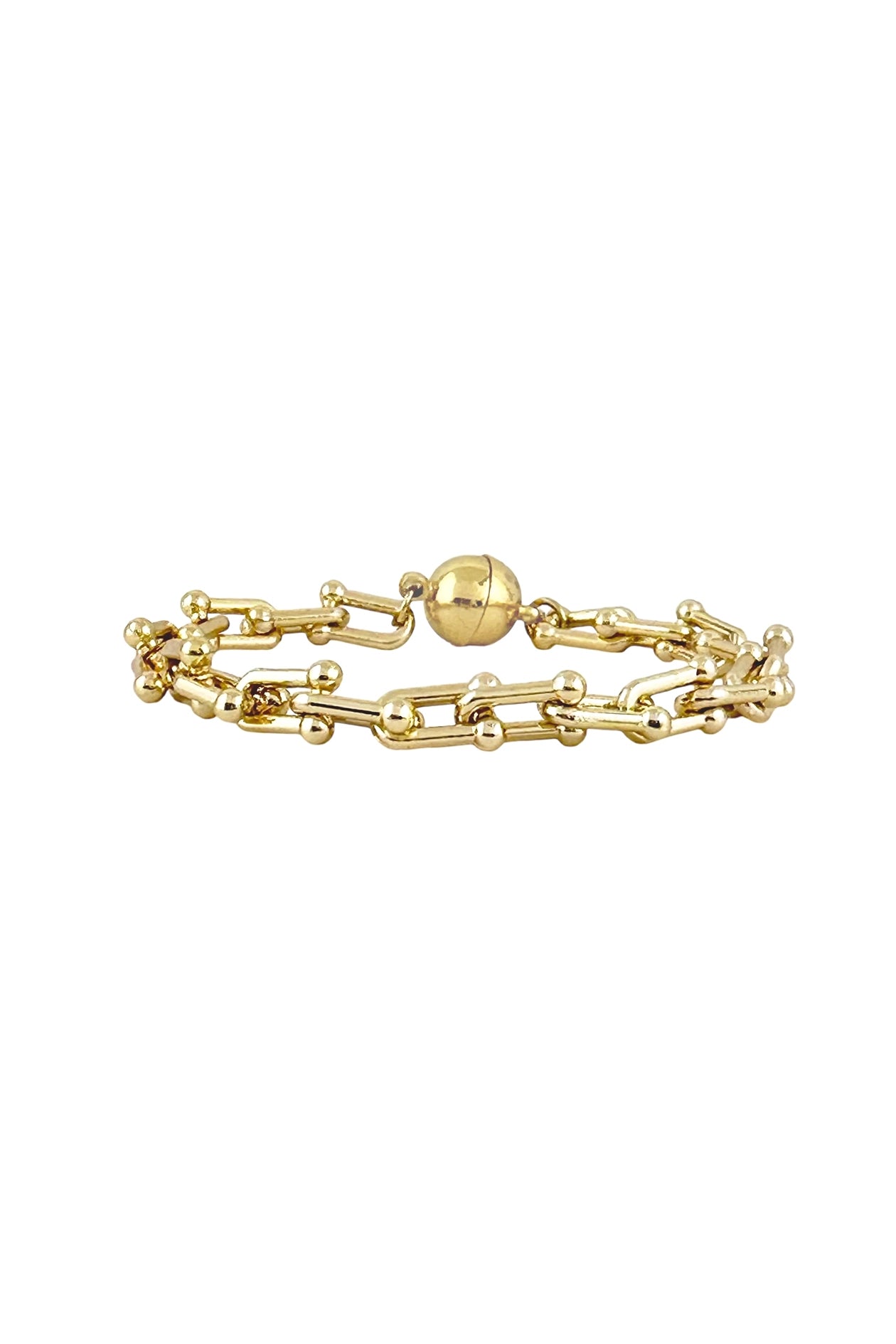 Mila Magnetic Link Bracelet - Gold