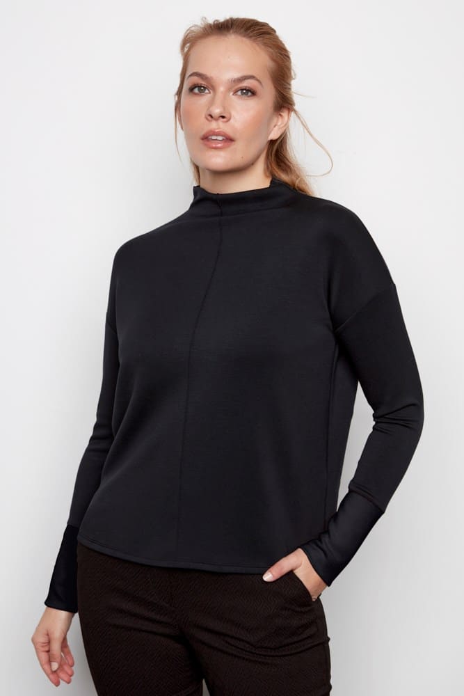 Arya Butter Contrast Turtleneck