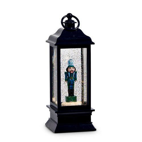 11.5" Black Nutcracker Lighted Lantern