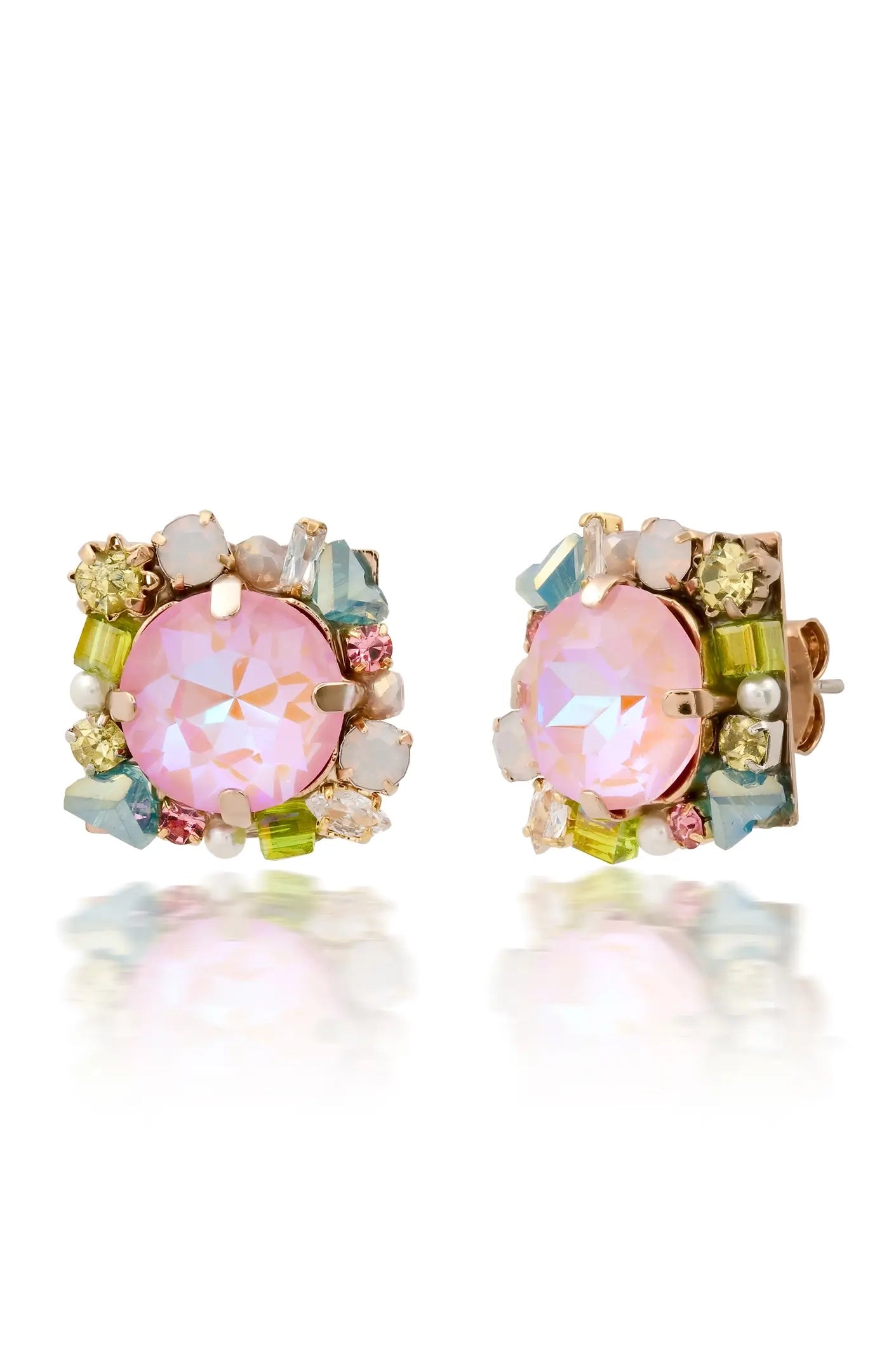 Gemmy Bezel Set Studs
