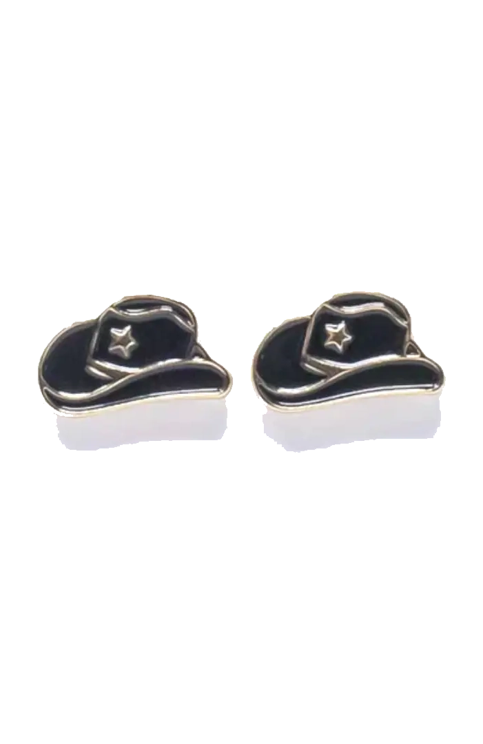 Black Cowboy Hat Studs