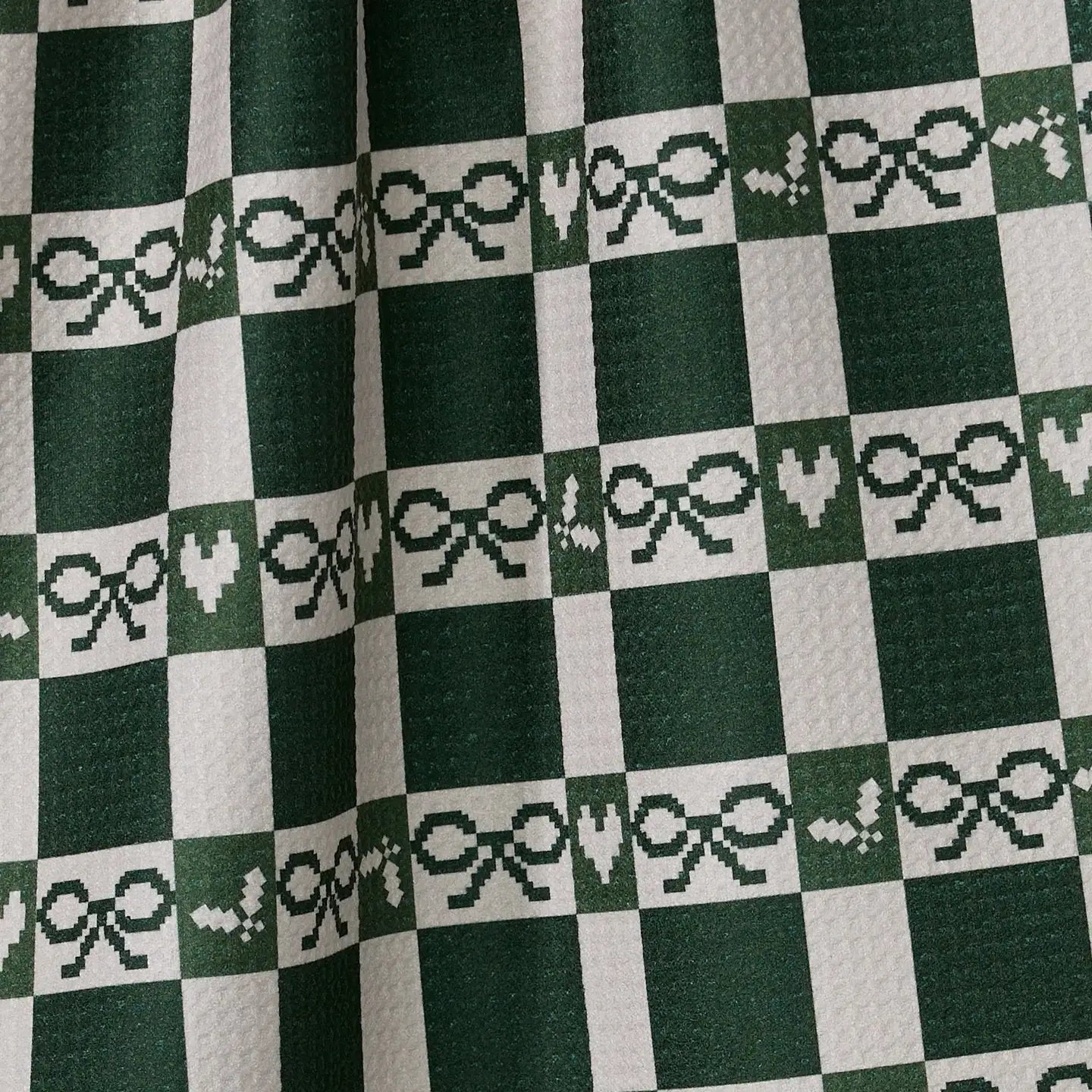 Elf Gingham Tea Towel