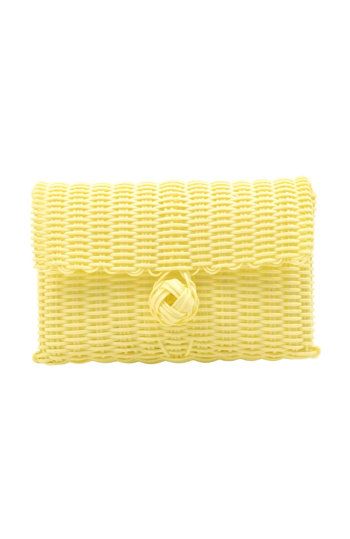 Clutch, Solid in Baby Yellow