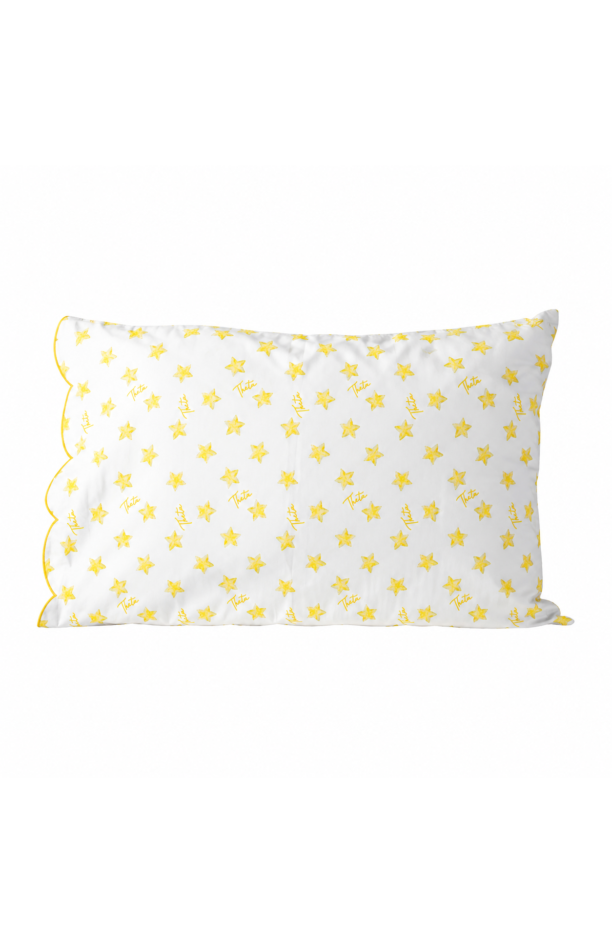 Cotton Scalloped Pillowcase - Kappa Alpha Theta