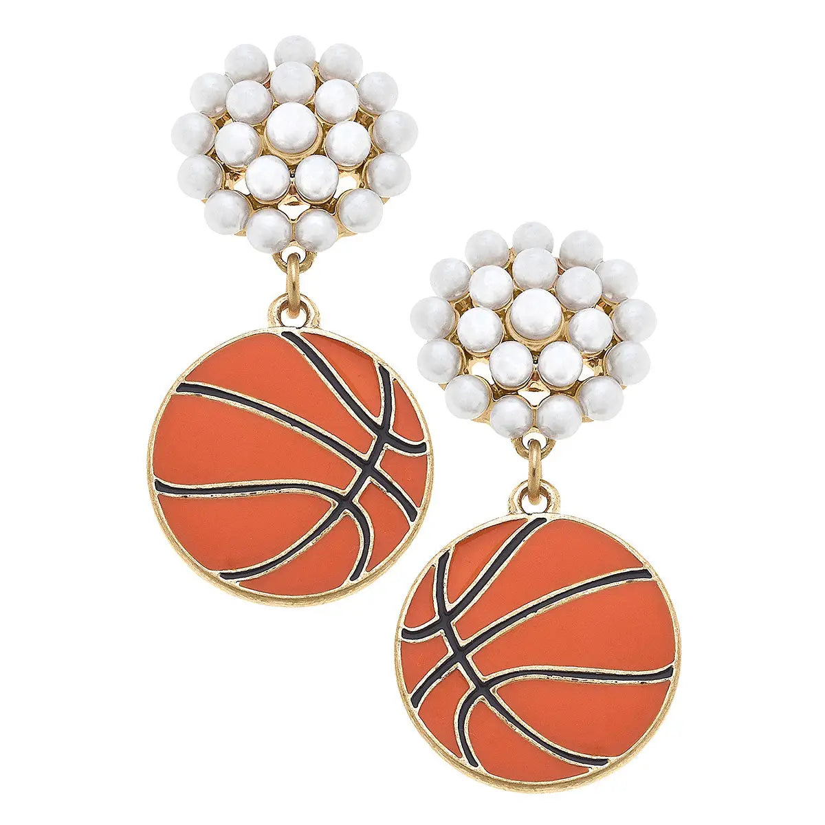 Basketball Drop Earrings