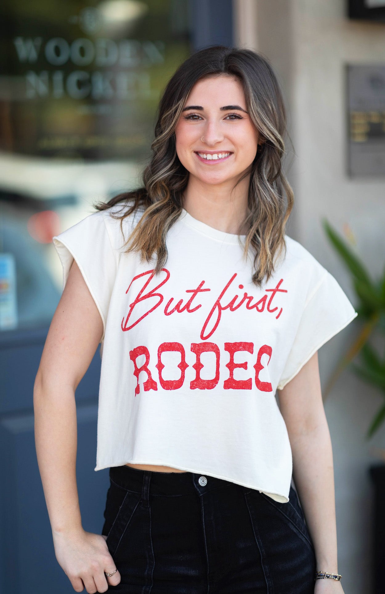 But First Rodeo Crop Top