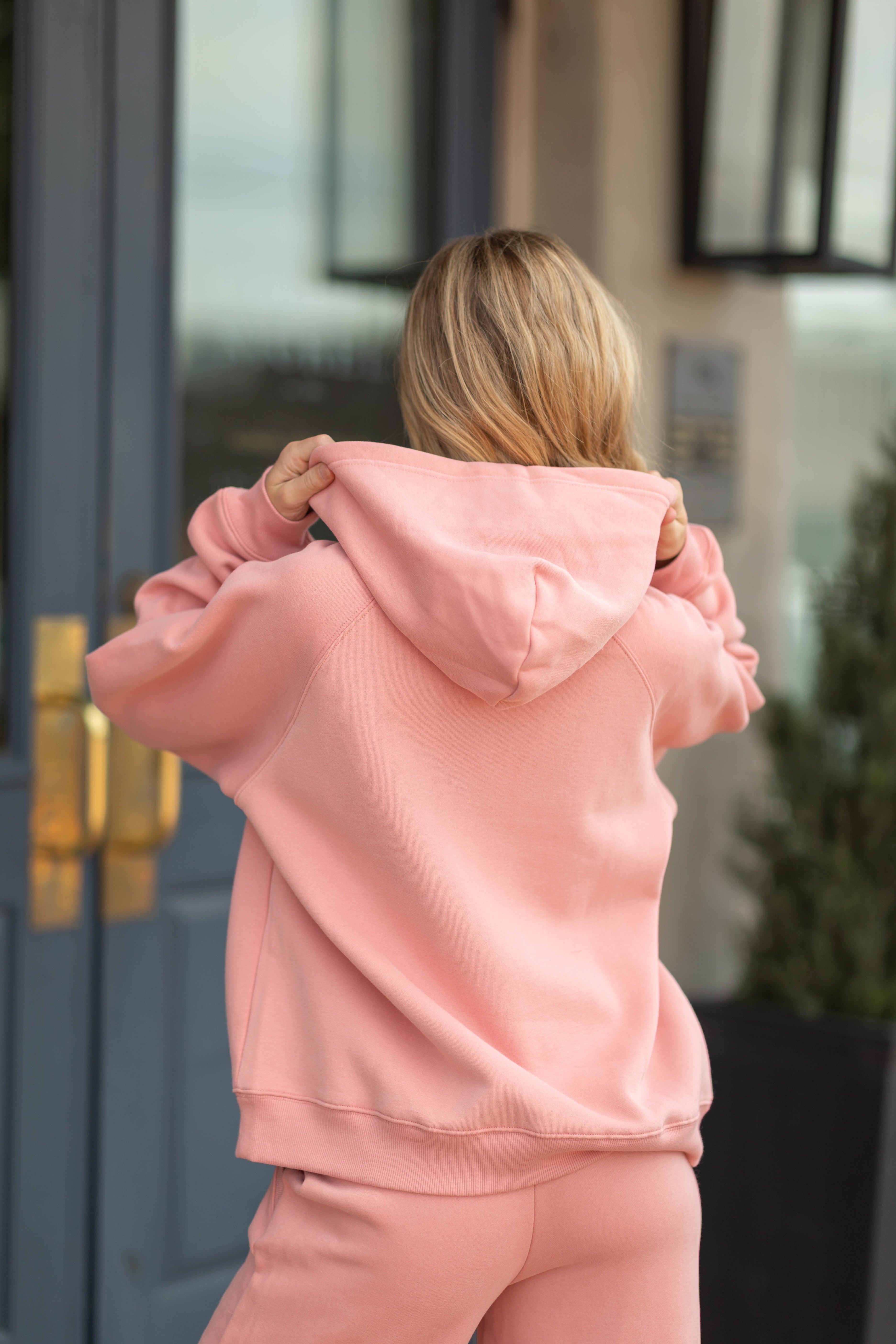 HILLA FLEECE RAGLAN LS OVERSIZED HOODIE