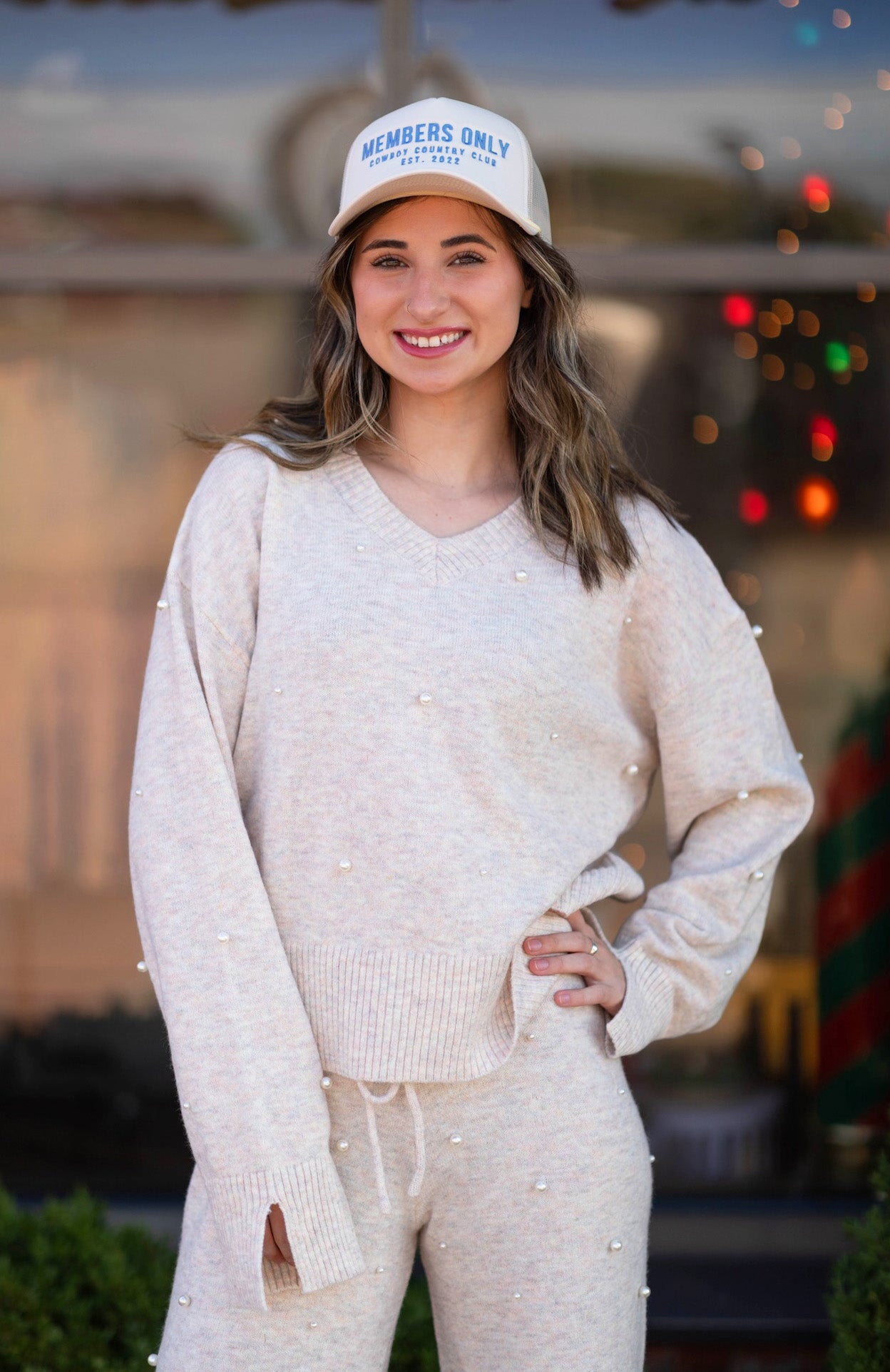 Shaye Pearl Embellished Sweater