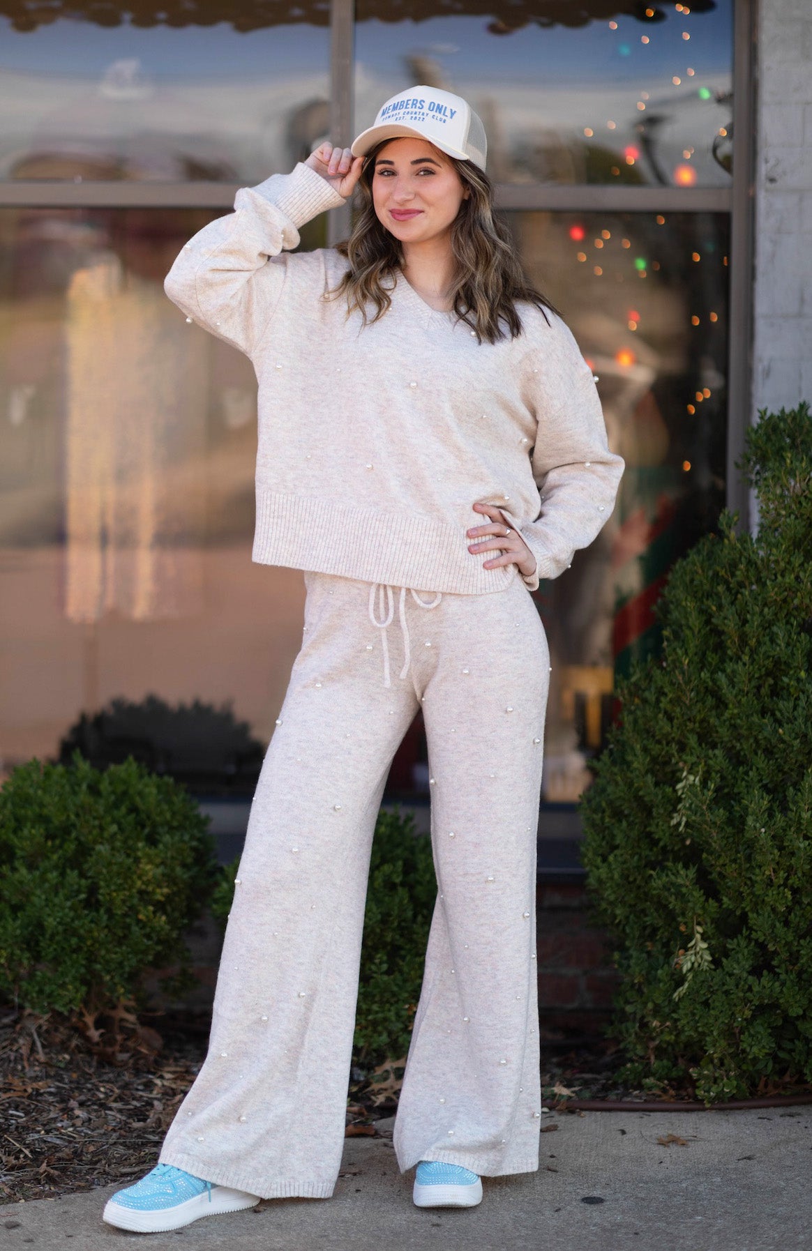 Shaye Pearl Embellished Soft Pant