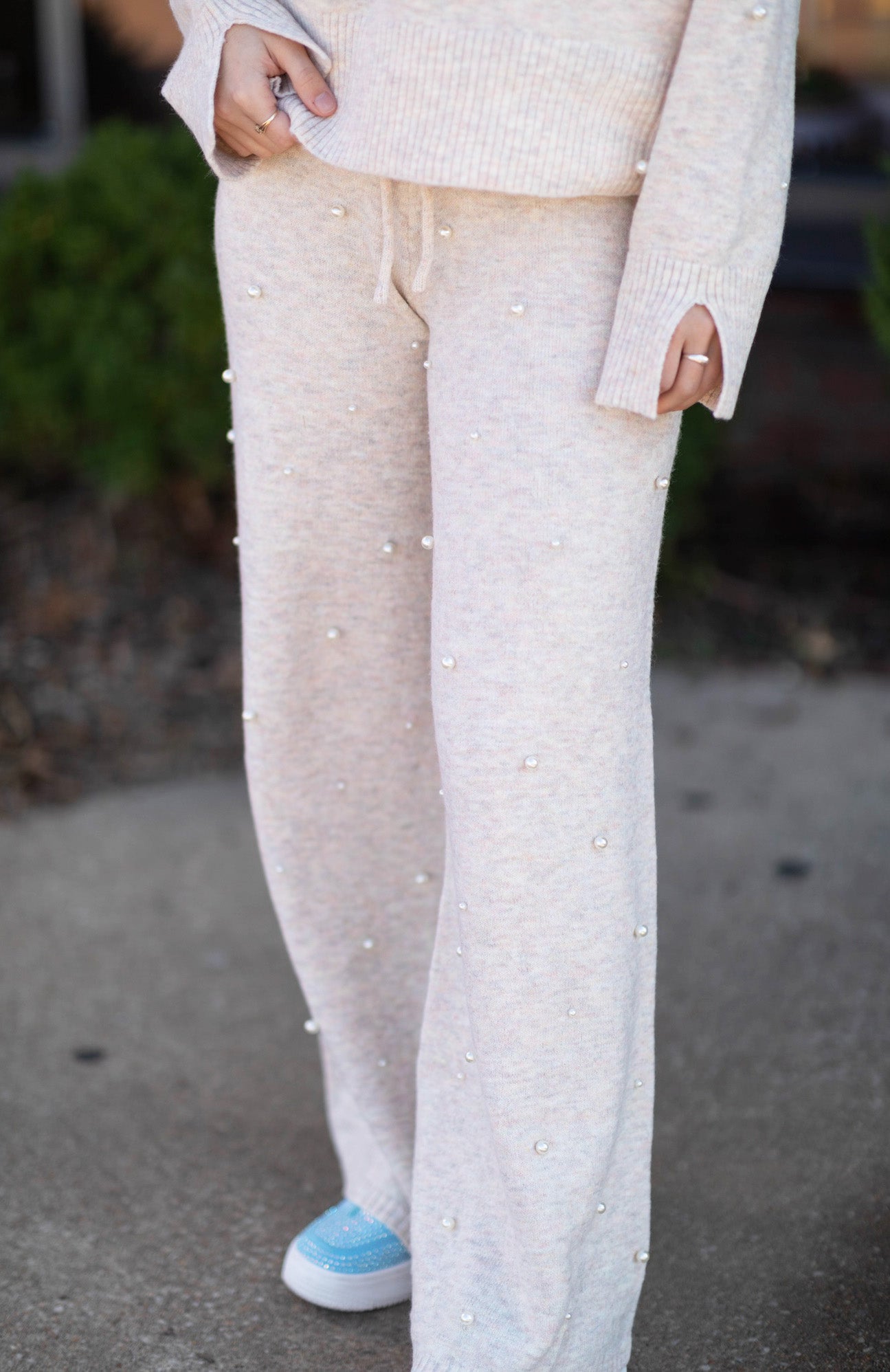 Shaye Pearl Embellished Soft Pant