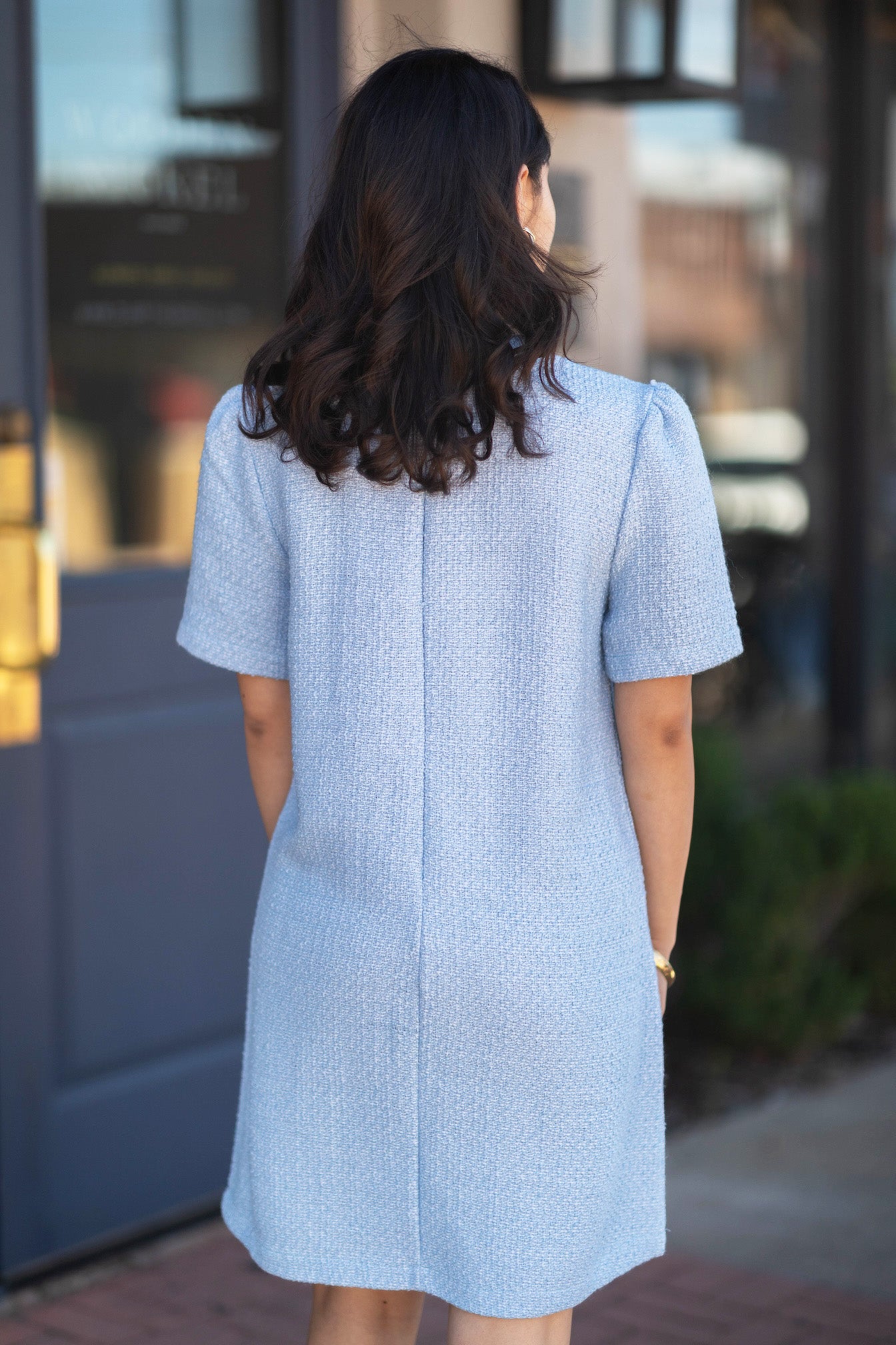 Melrose Tweed Style Dress