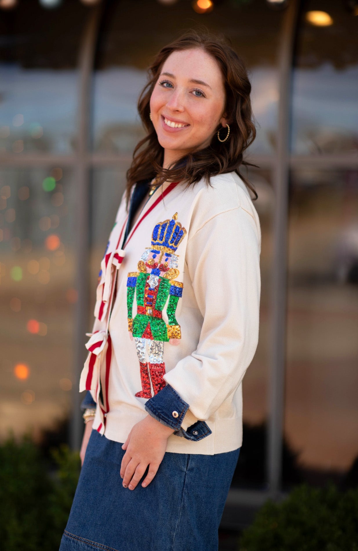 Nutcracker Bows Cardigan