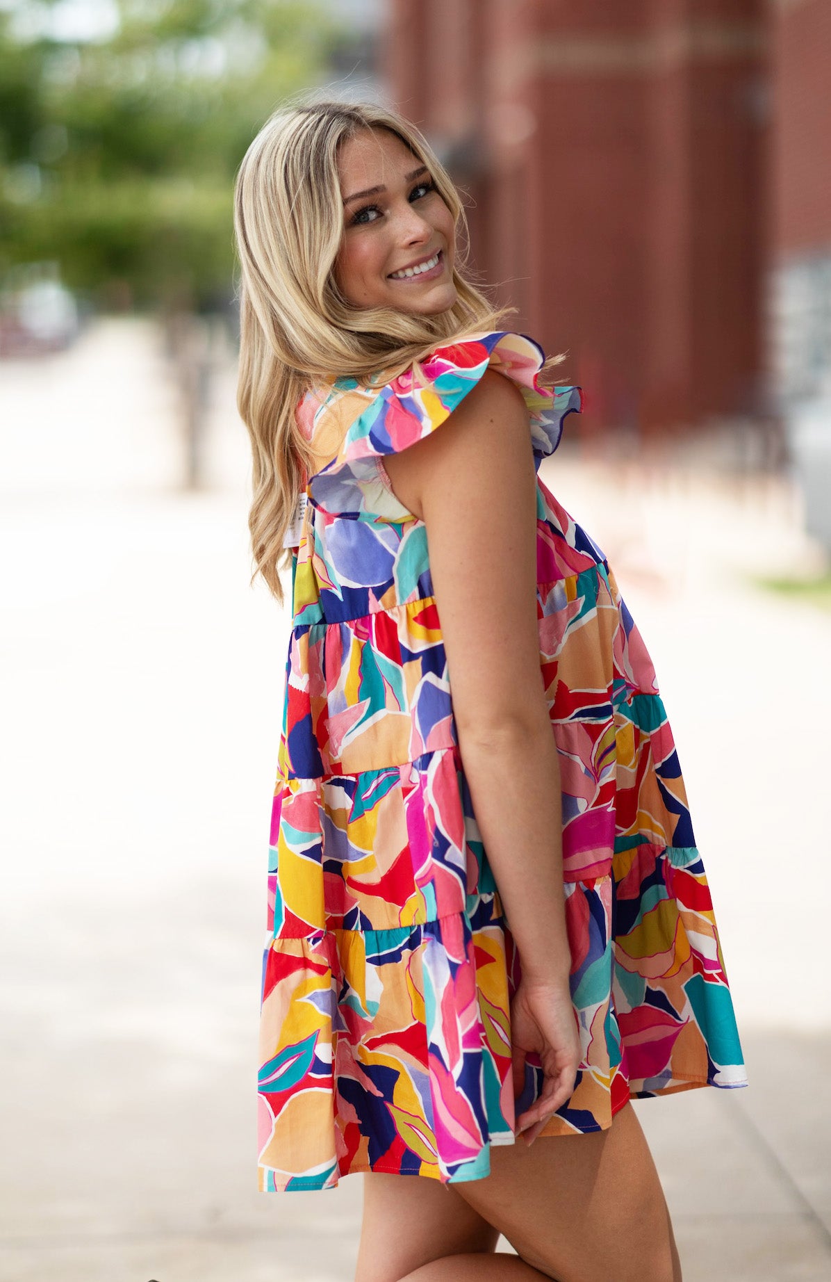 Piper Printed Tiered Dress