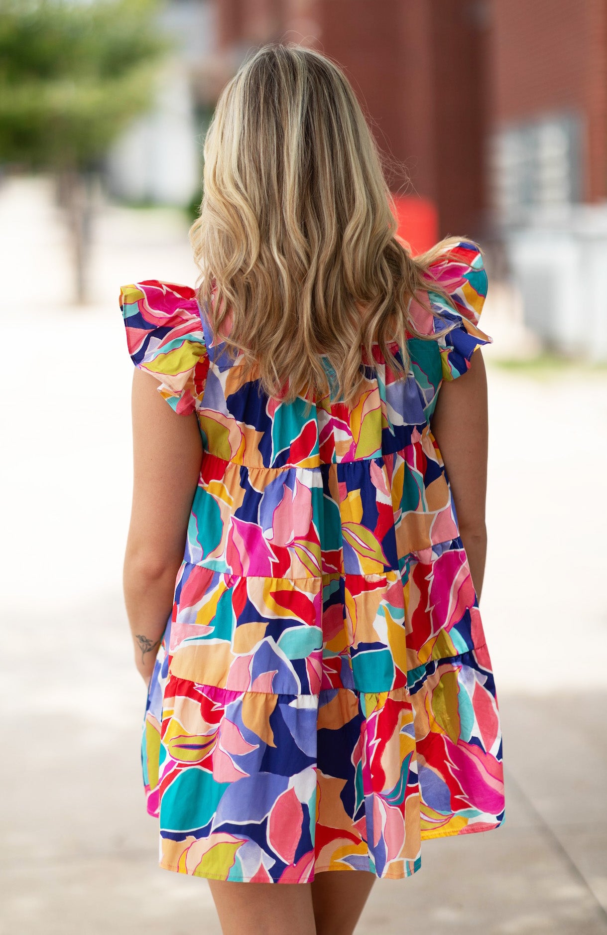Piper Printed Tiered Dress