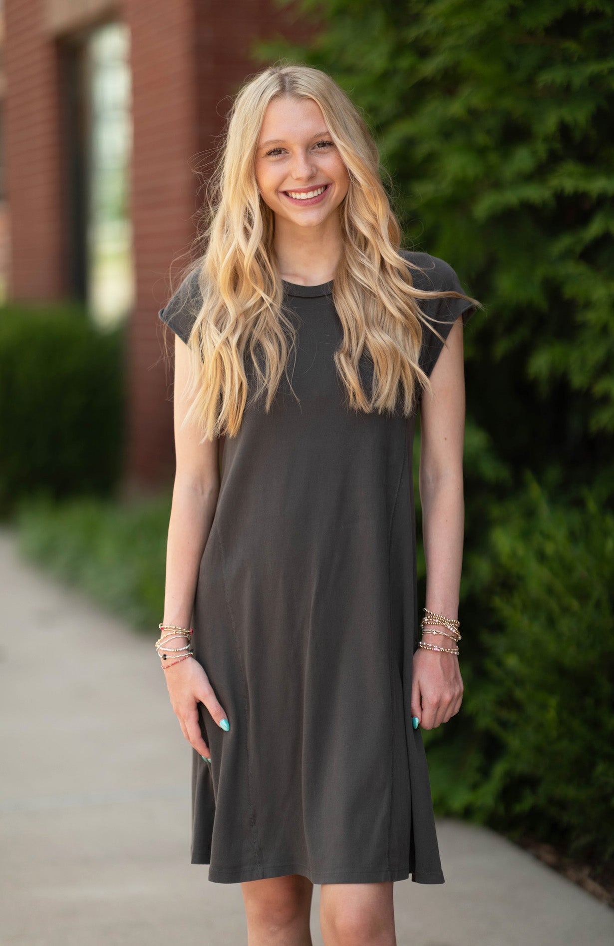 Boden Jersey Dress Charcoal / XSmall Boden Jersey Dress Charcoal / XSmall
