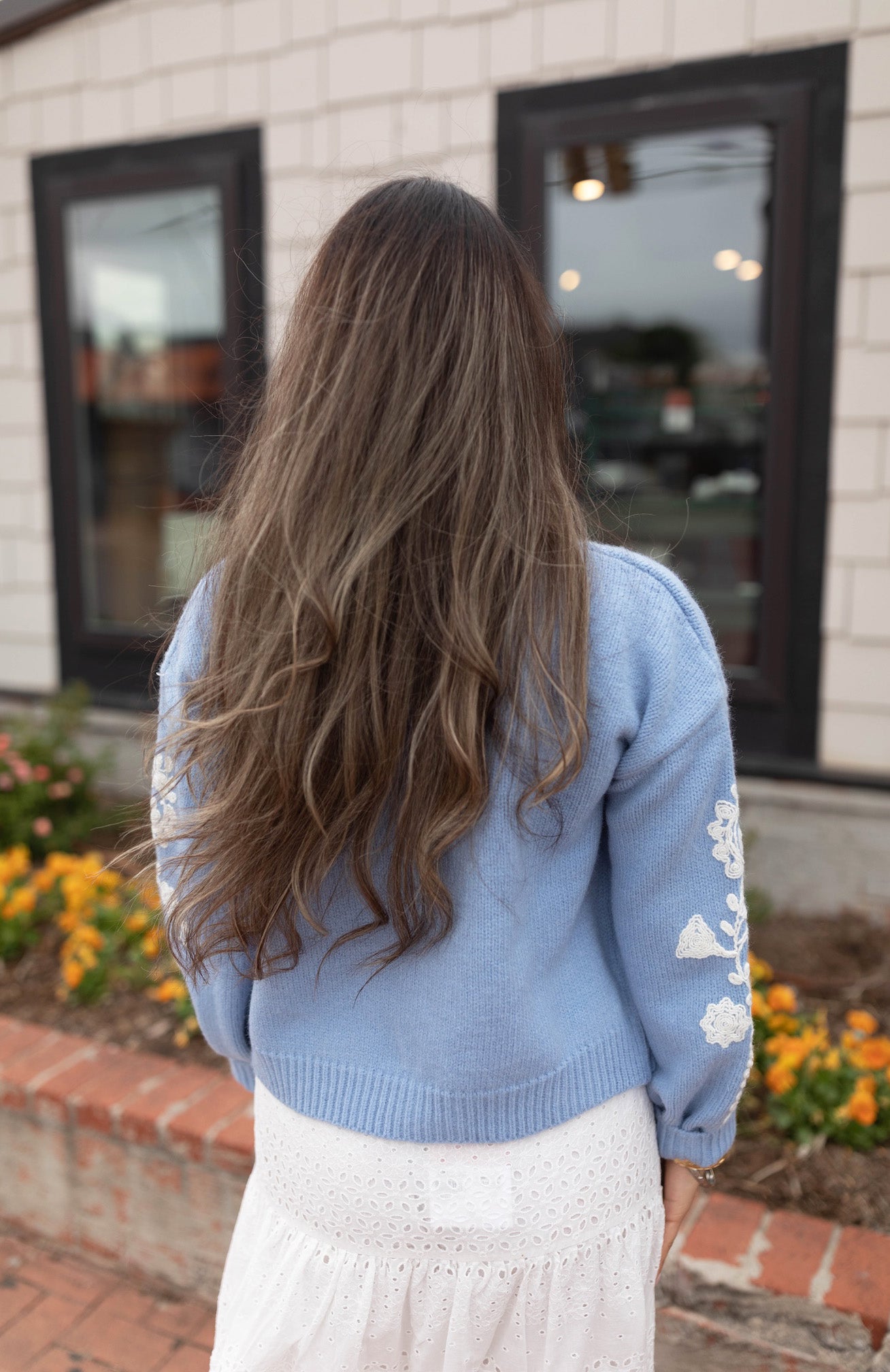 Floral Embroidered Cardigan