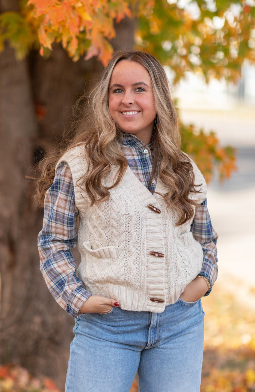 Buttoned Sweater Vest