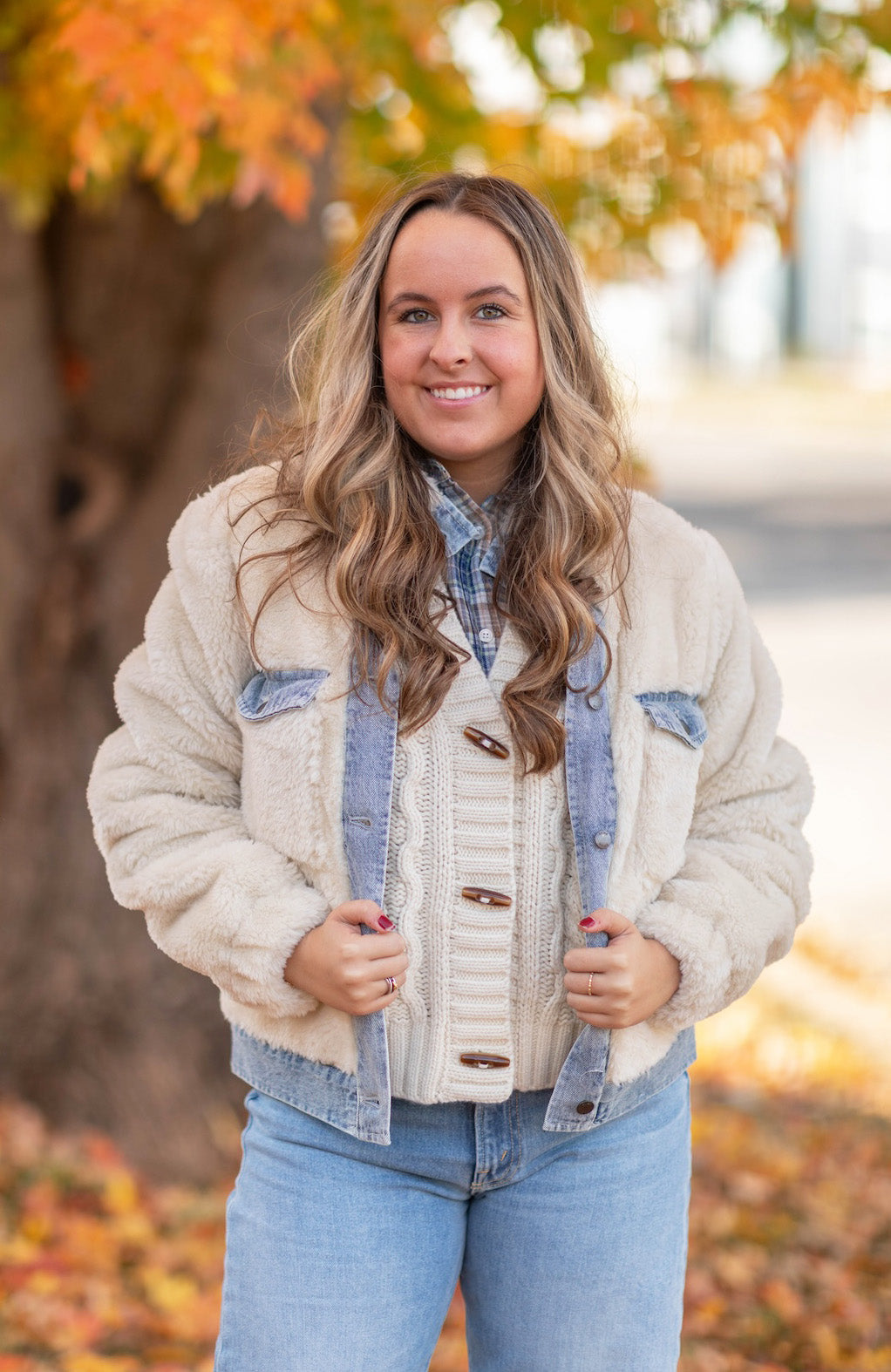 Brandi Fuzzy Bomber Jacket