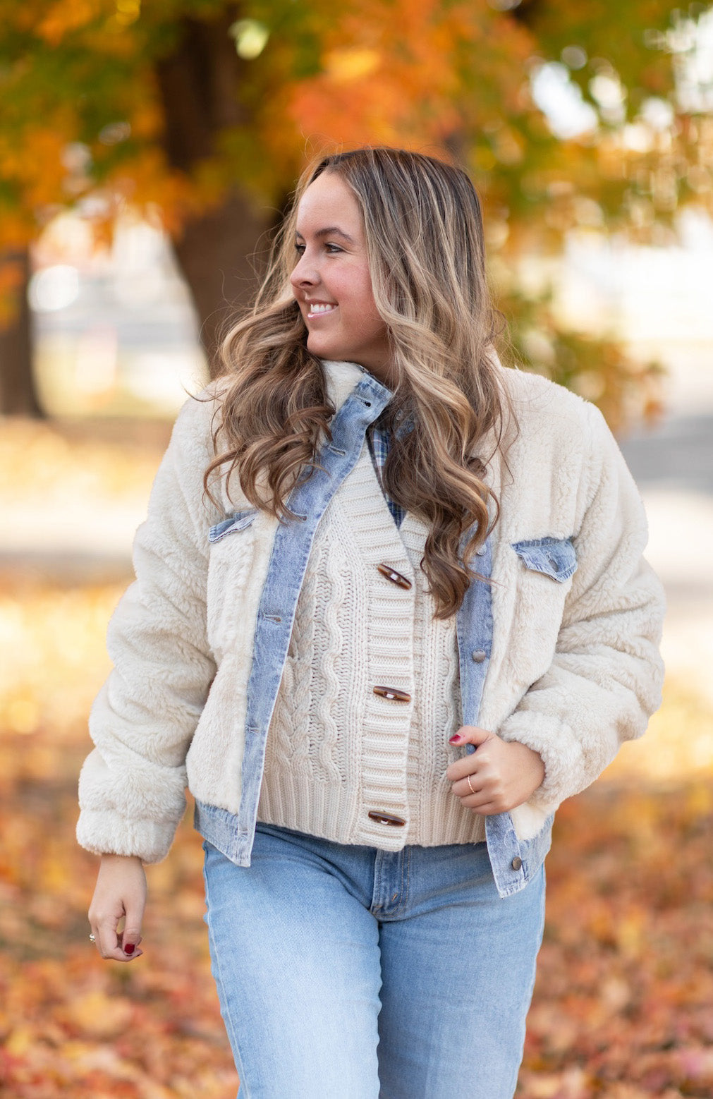 Brandi Fuzzy Bomber Jacket