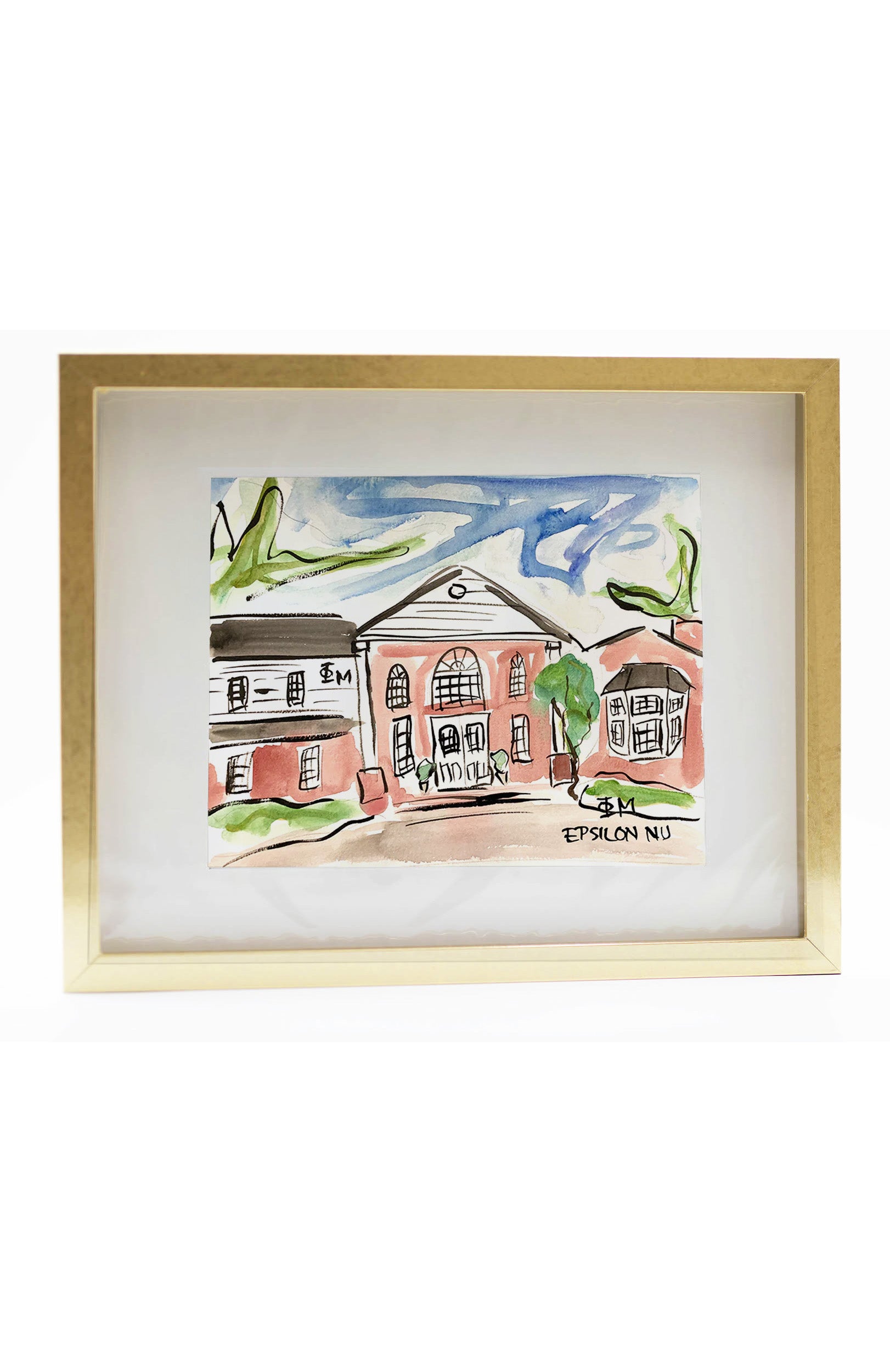 Phi Mu House Portrait & Frame