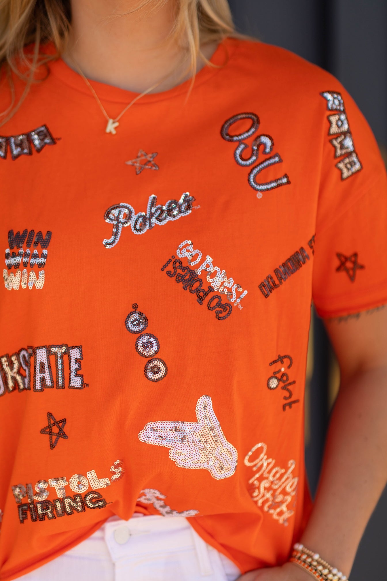 The Sequin OK State Spirit Tee