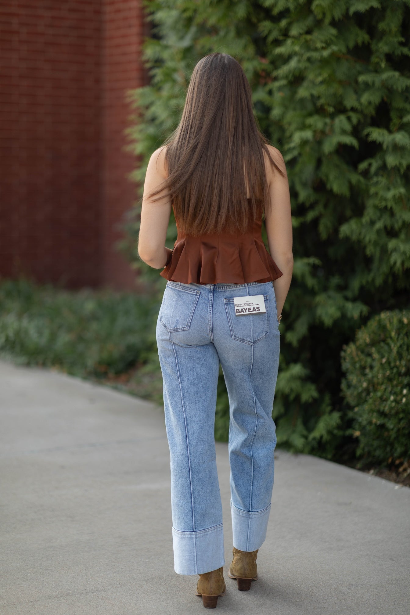 High Rise Wide Leg Denim Jeans