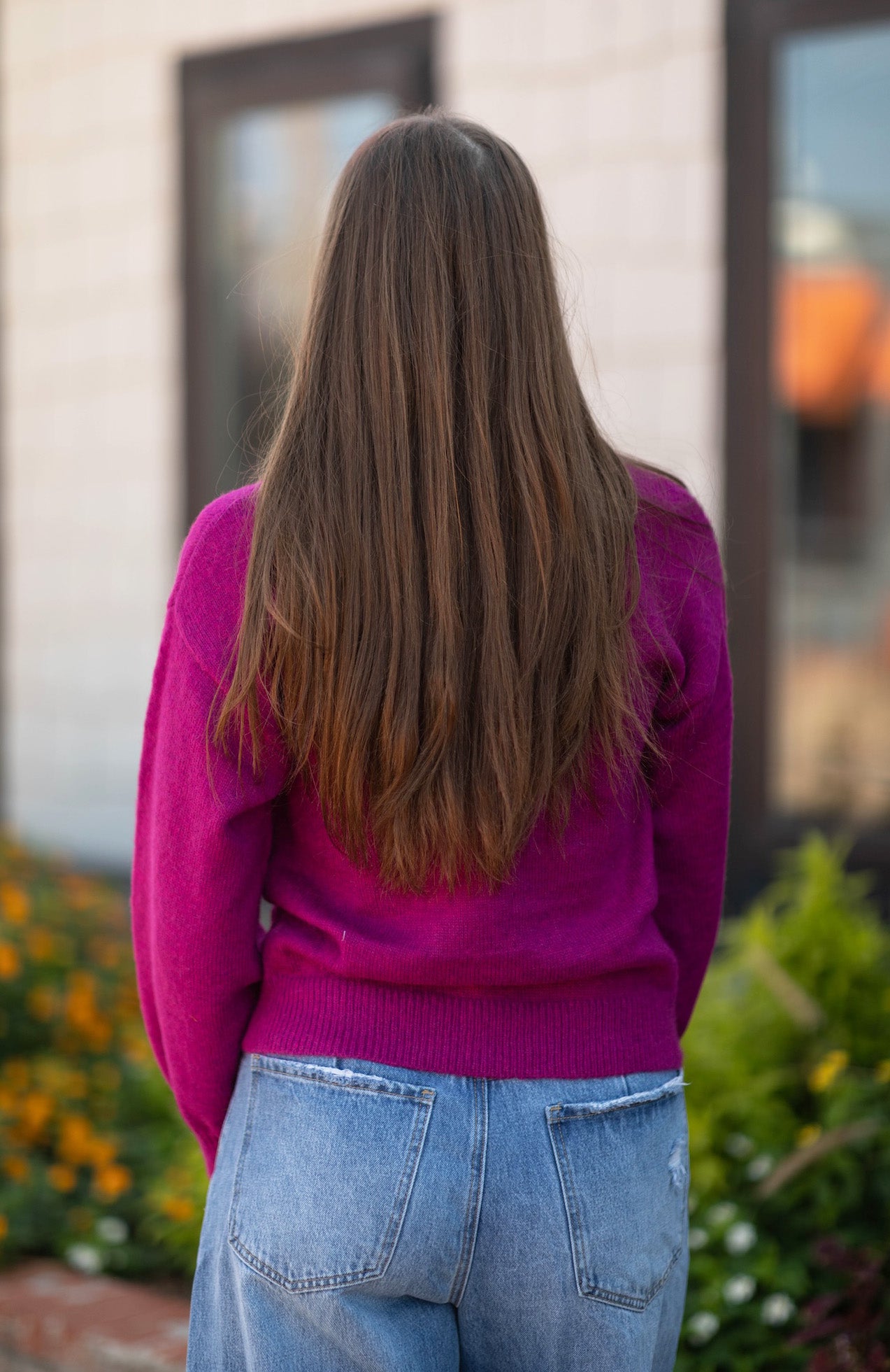 Purple Knitted Sweater