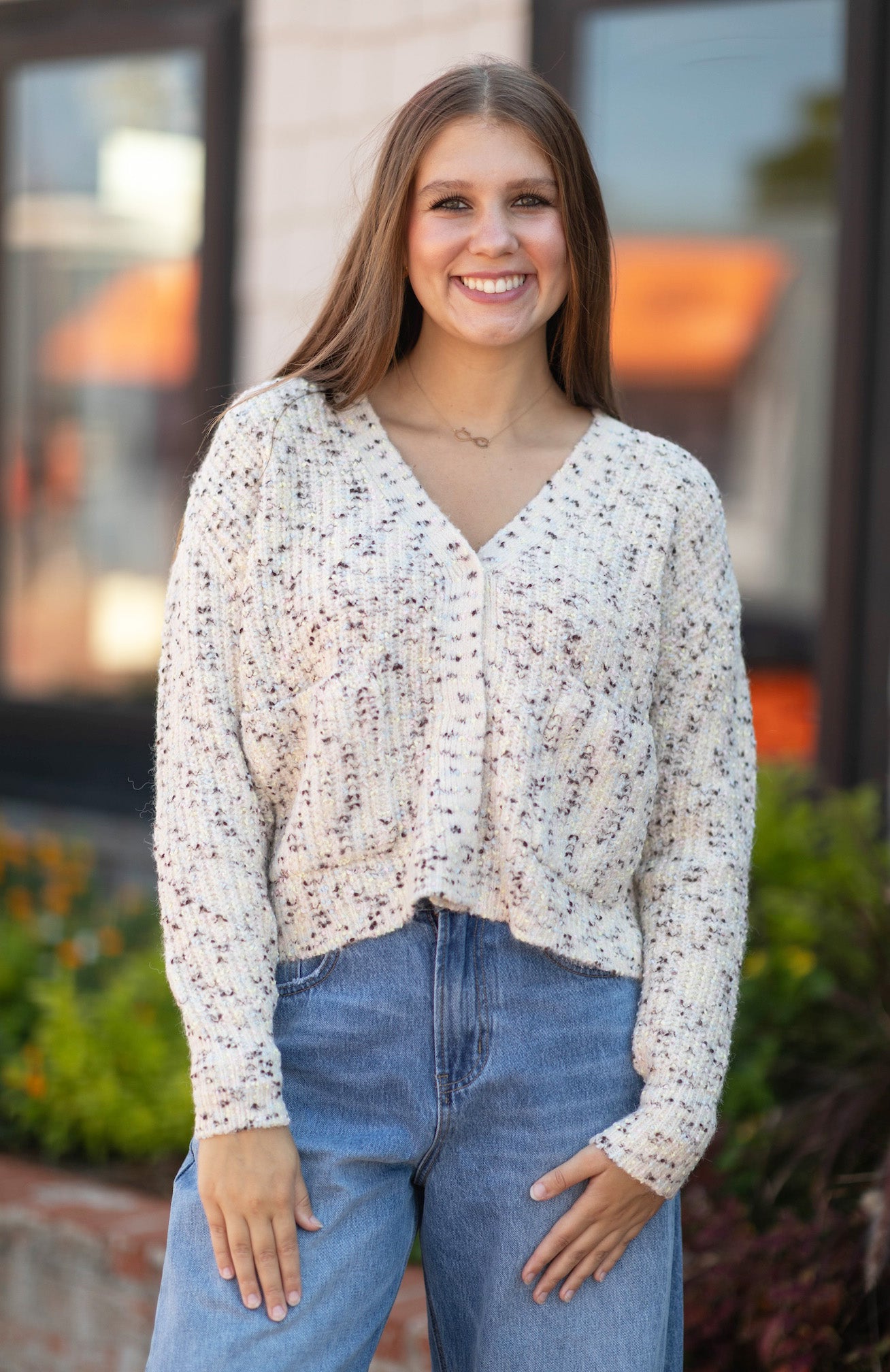 Nedi LS V-Neck Cardigan