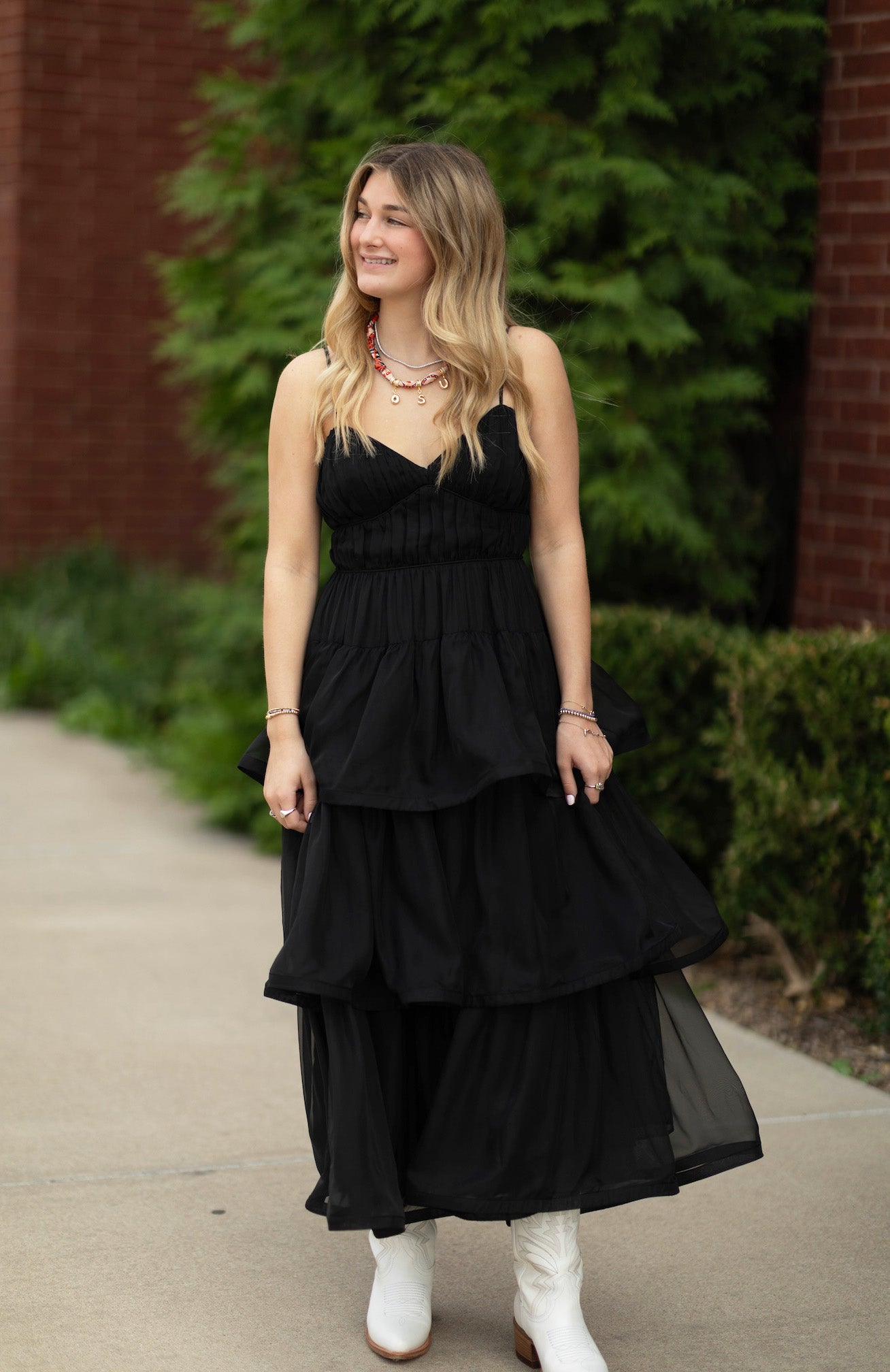 Daytona Pleated Maxi Dress